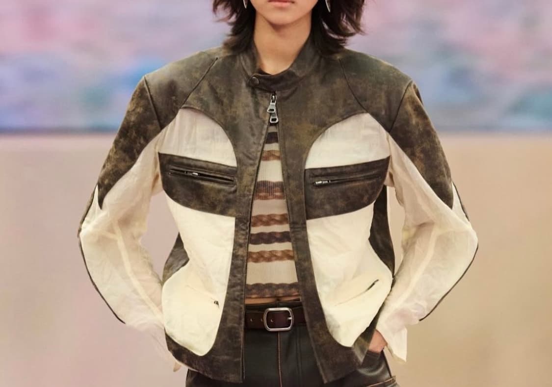 앤더슨벨 25ss 시스루레더자켓 상품이미지5