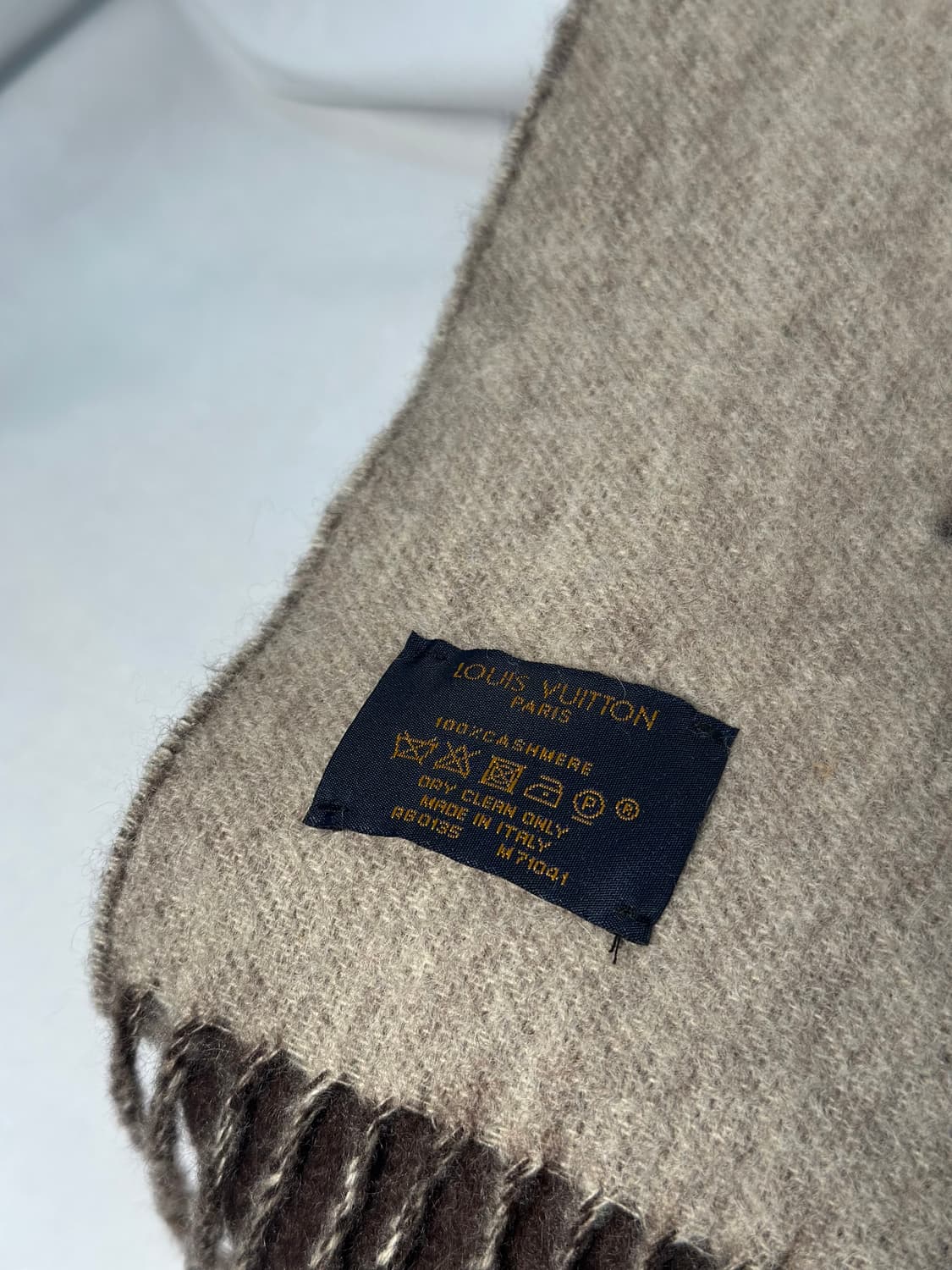 [정품] 루이비통 레이캬비크 스카프 브라운 상품이미지5