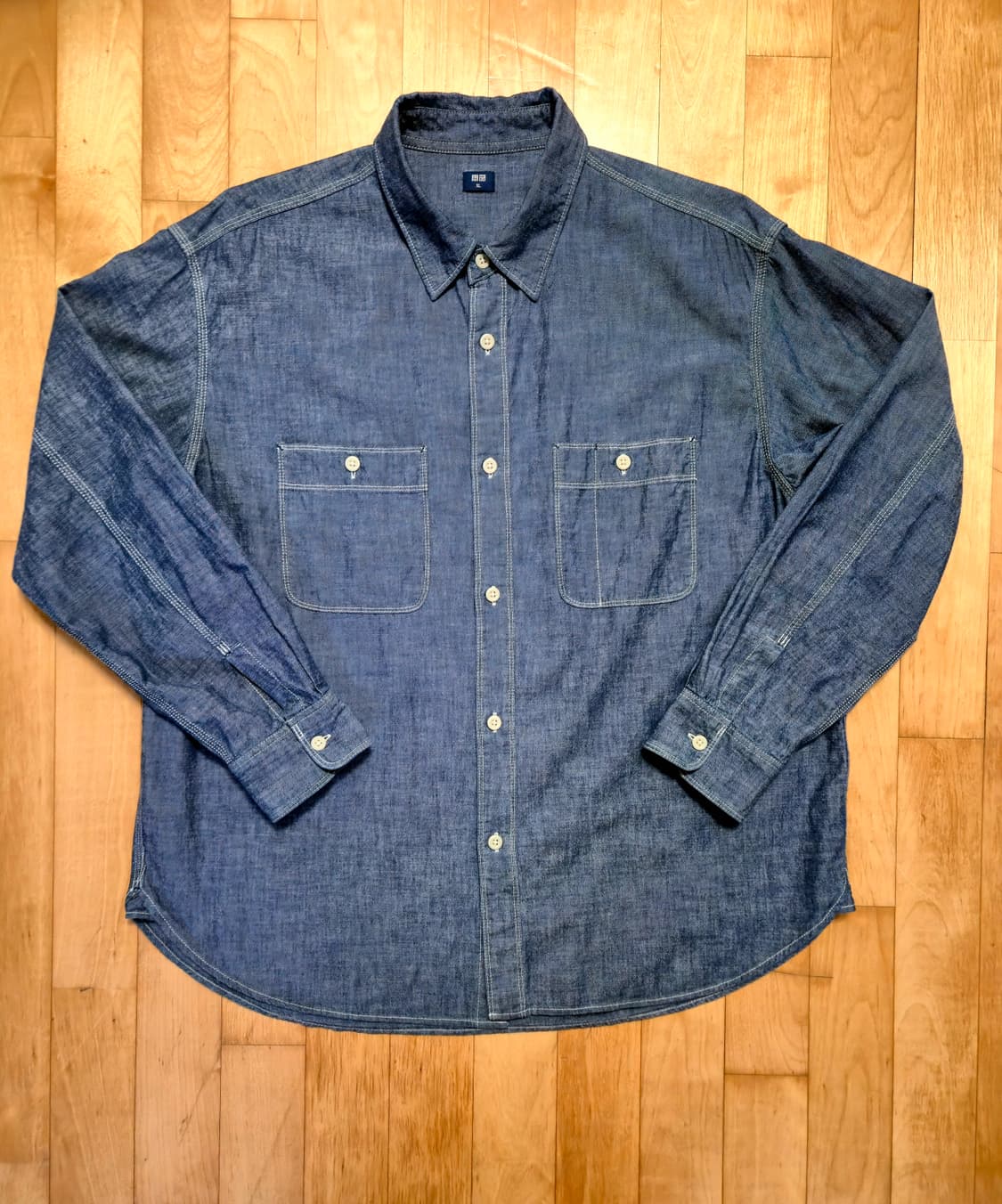 유니클로 샴브레이 셔츠 XL 상품이미지1