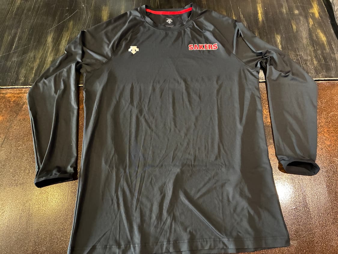 115) 데상트 창원 LG 세이커스 트레이닝 슈팅 져지 슬리브 상품이미지1