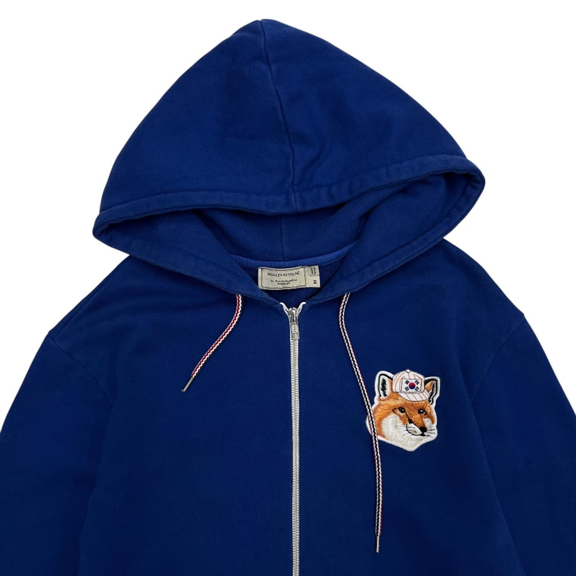 메종키츠네 폭스 블루 후드집업 M 상품이미지4
