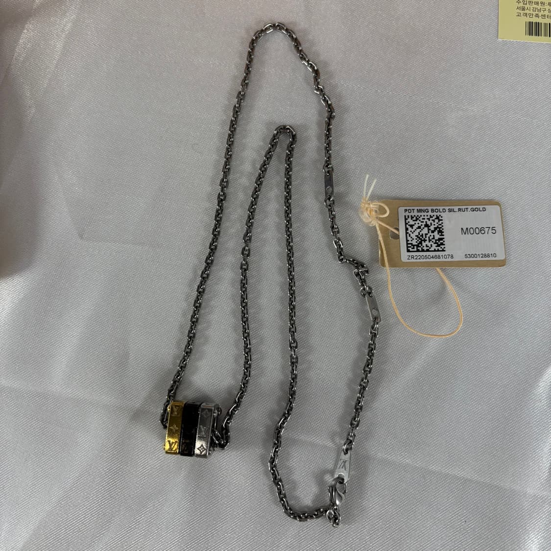 (풀세트,정품)루이비통 모노그램 볼트 네크리스 목걸이 상품이미지5