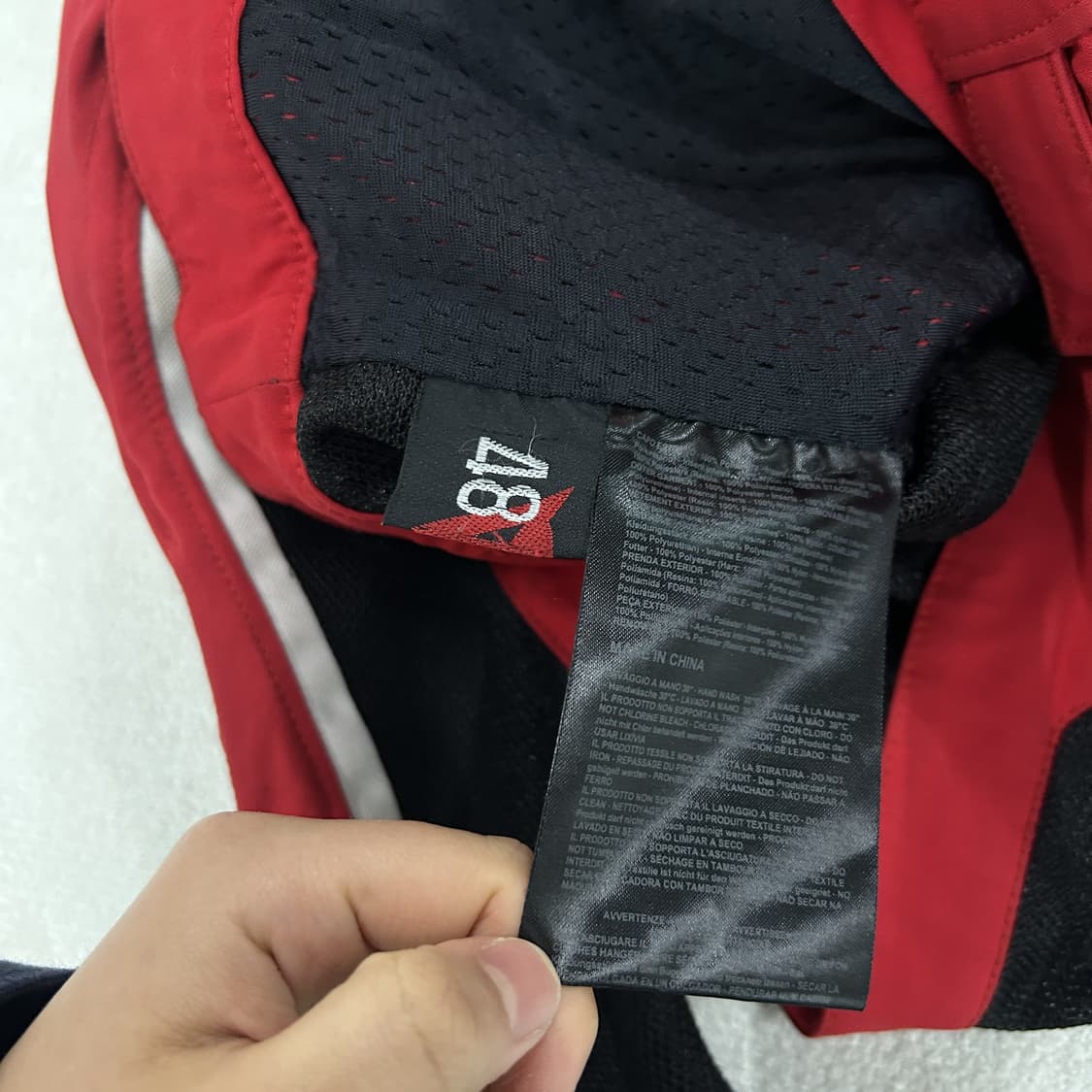 다이네즈 매쉬 자켓 레드 블랙 s 상품이미지4