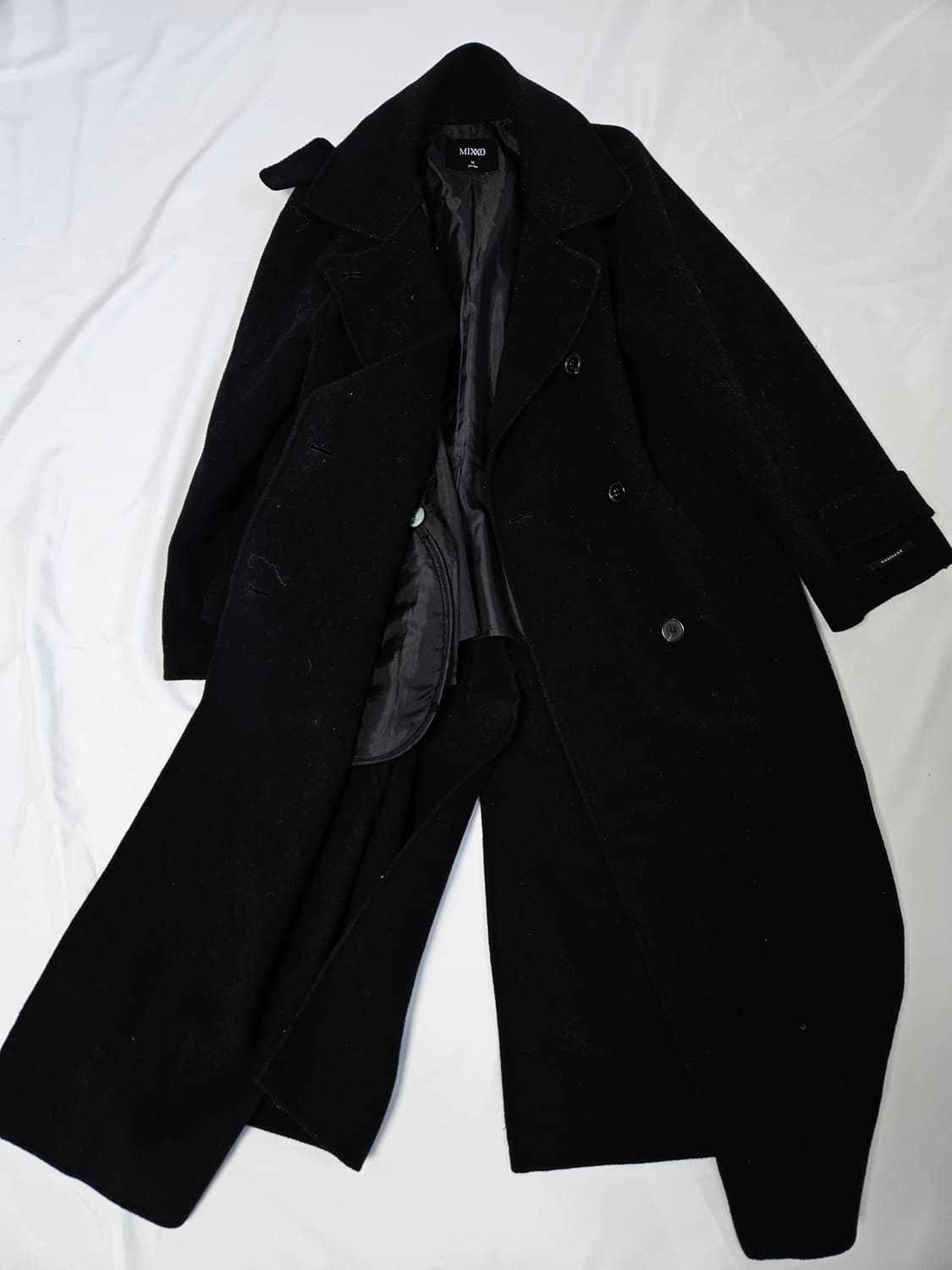 MIXXO 미쏘 핸드메이드 싱글 롱 코트 자켓 M 상품이미지1