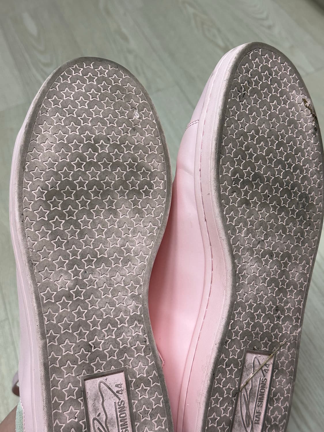 라프시몬스 라이트 핑크 스니커즈 44 사이즈 상품이미지5