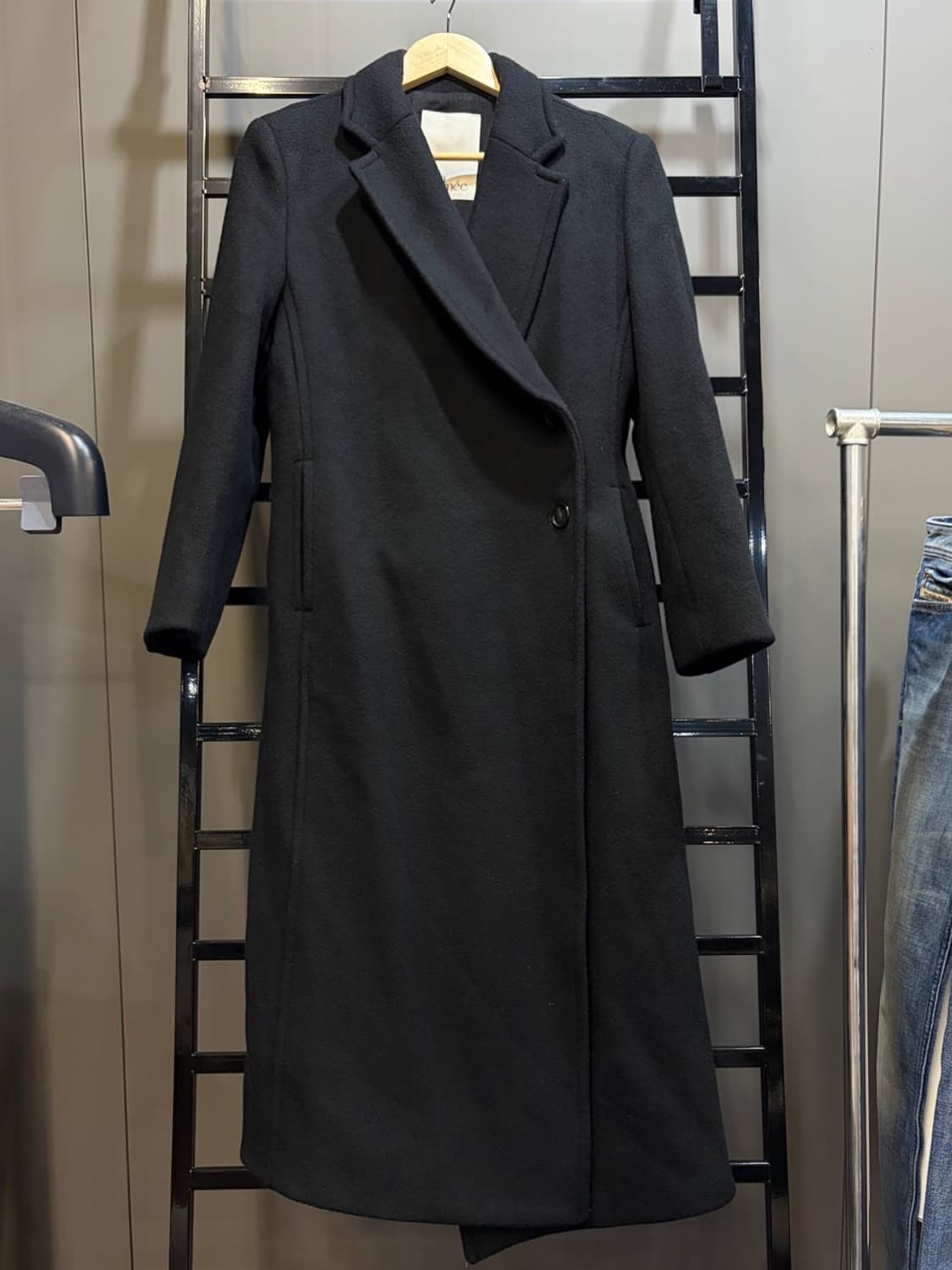 (M) 마조네 MA JOURNEE 캐시미어 혼방 롱코트 블랙 14.9  상품이미지1