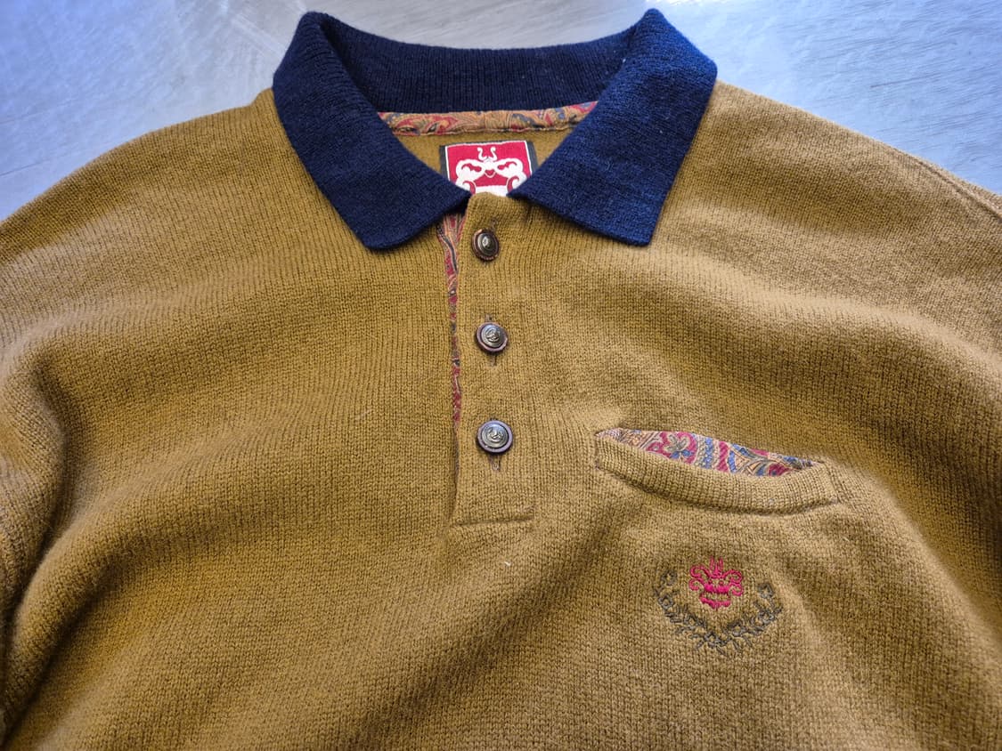 90s Schneiders 카라 울 니트 상품이미지2