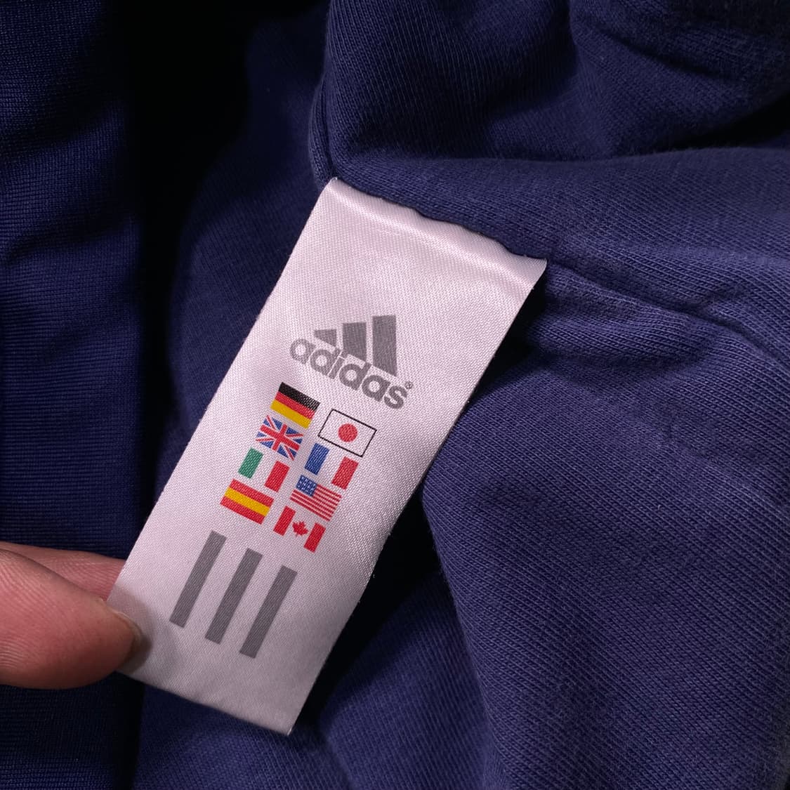 아디다스 네이비 흰빨 Stripe 점퍼 상품이미지4