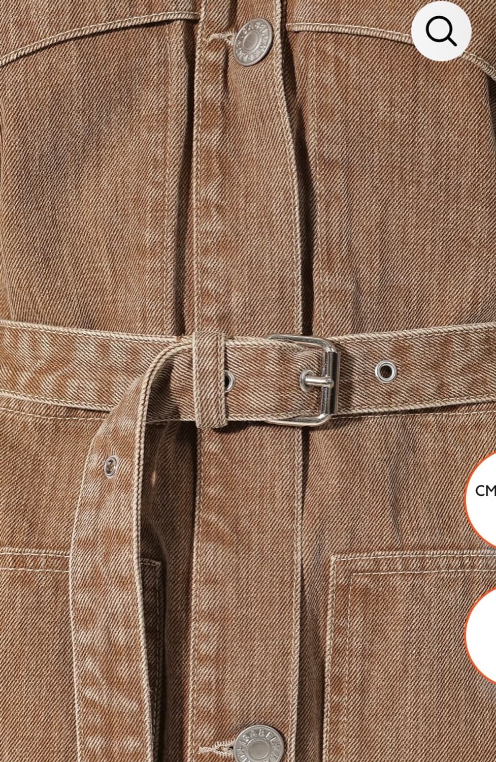 이자벨마랑 버건디컬러 데님 후드 자켓 상품이미지8