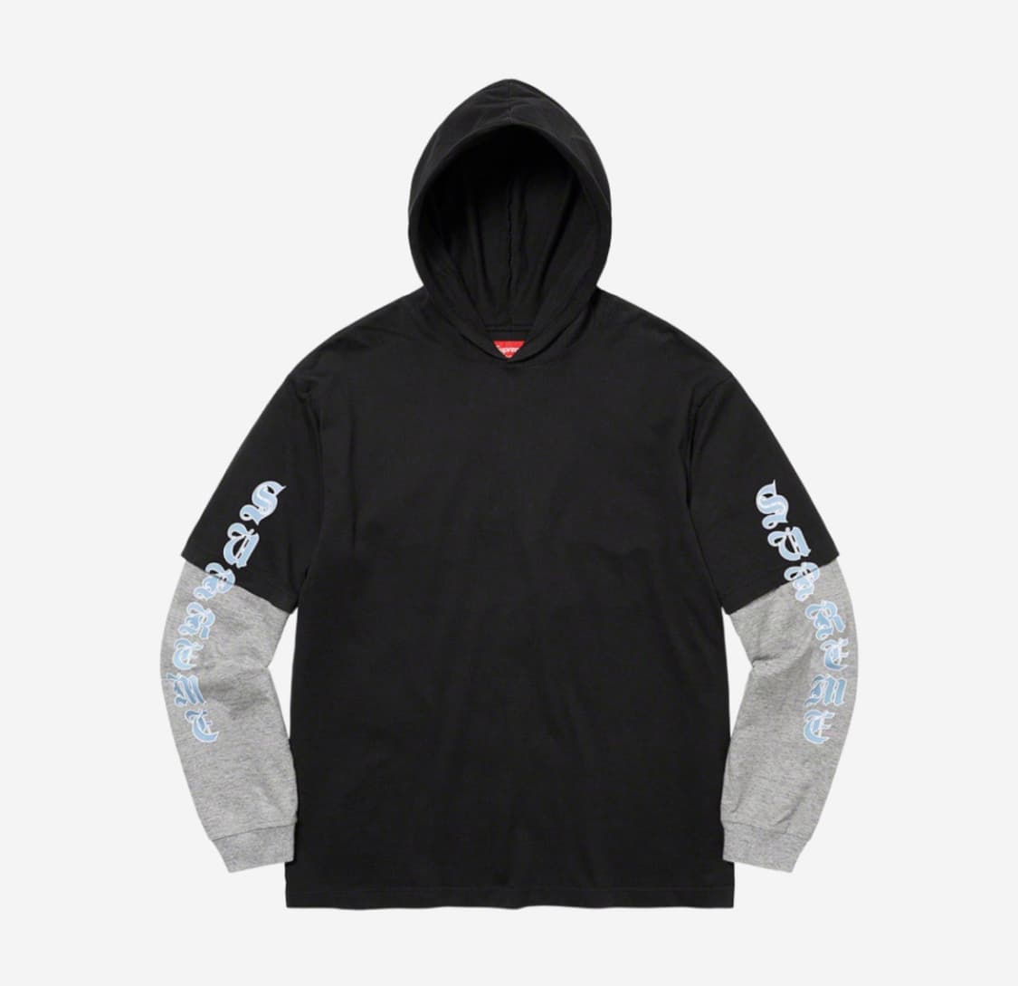 슈프림 22fw 레이어드 후드티 #레이어드티 #후드티 #supreme 상품이미지1