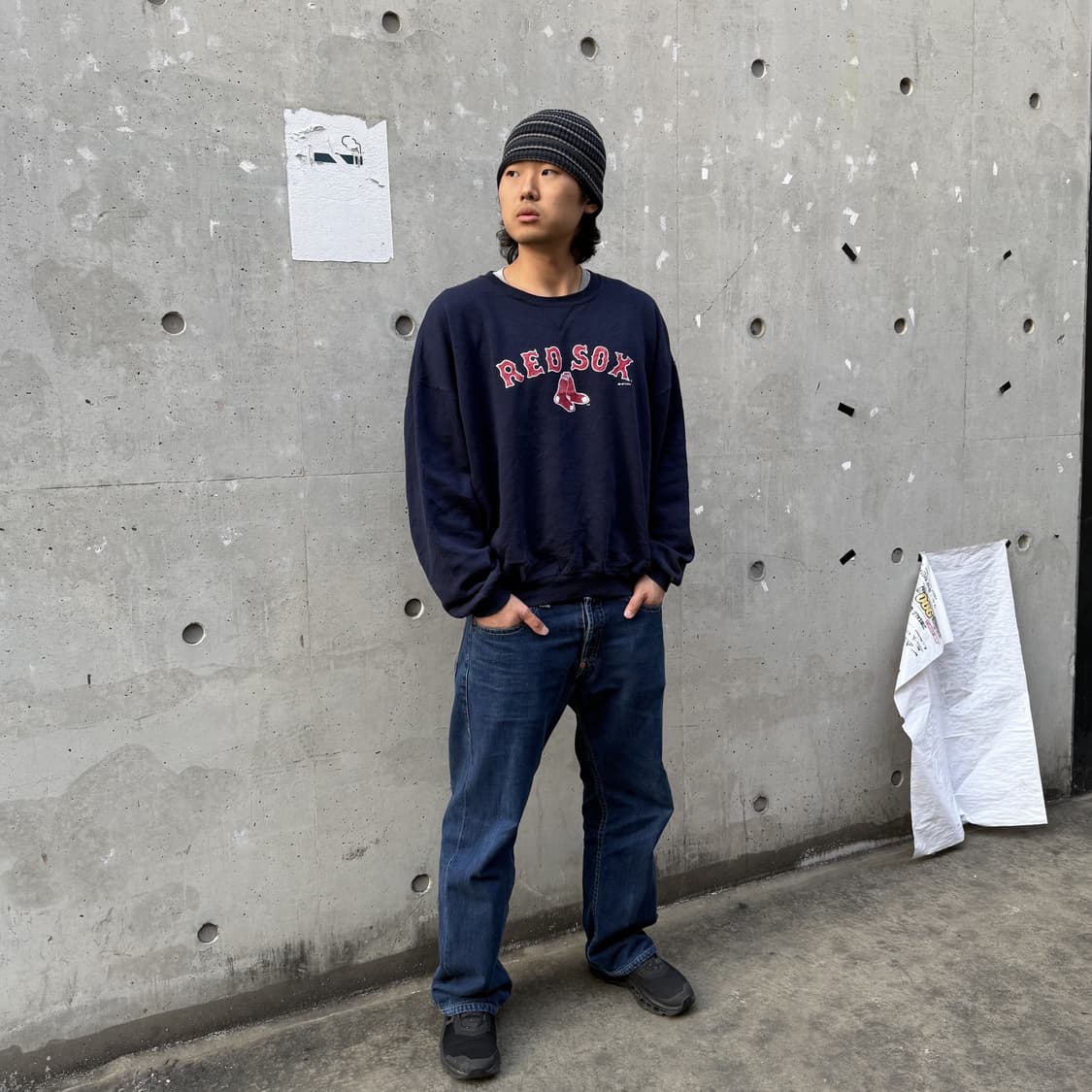 90s 러셀 에슬레틱 레드삭스 스웻셔츠  상품이미지3