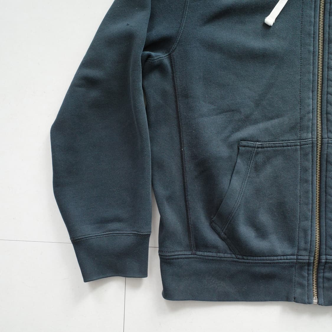 90s 폴로 랄프로렌 써멀 집업 후드 XL 블랙 상품이미지3