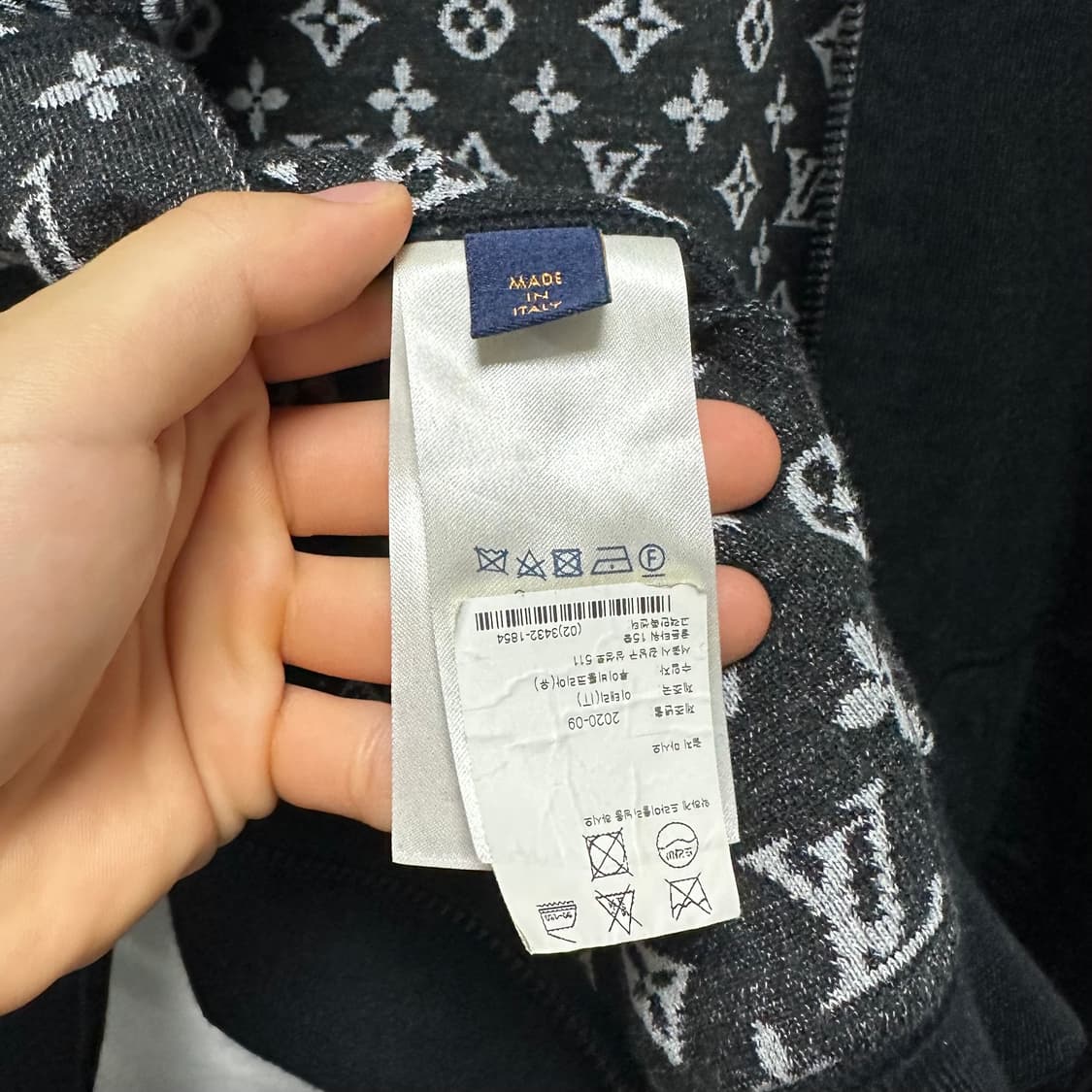[XL/새상품급] 루이비통 리버서블 모노그램 블루종 집업 백화점판 상품이미지8