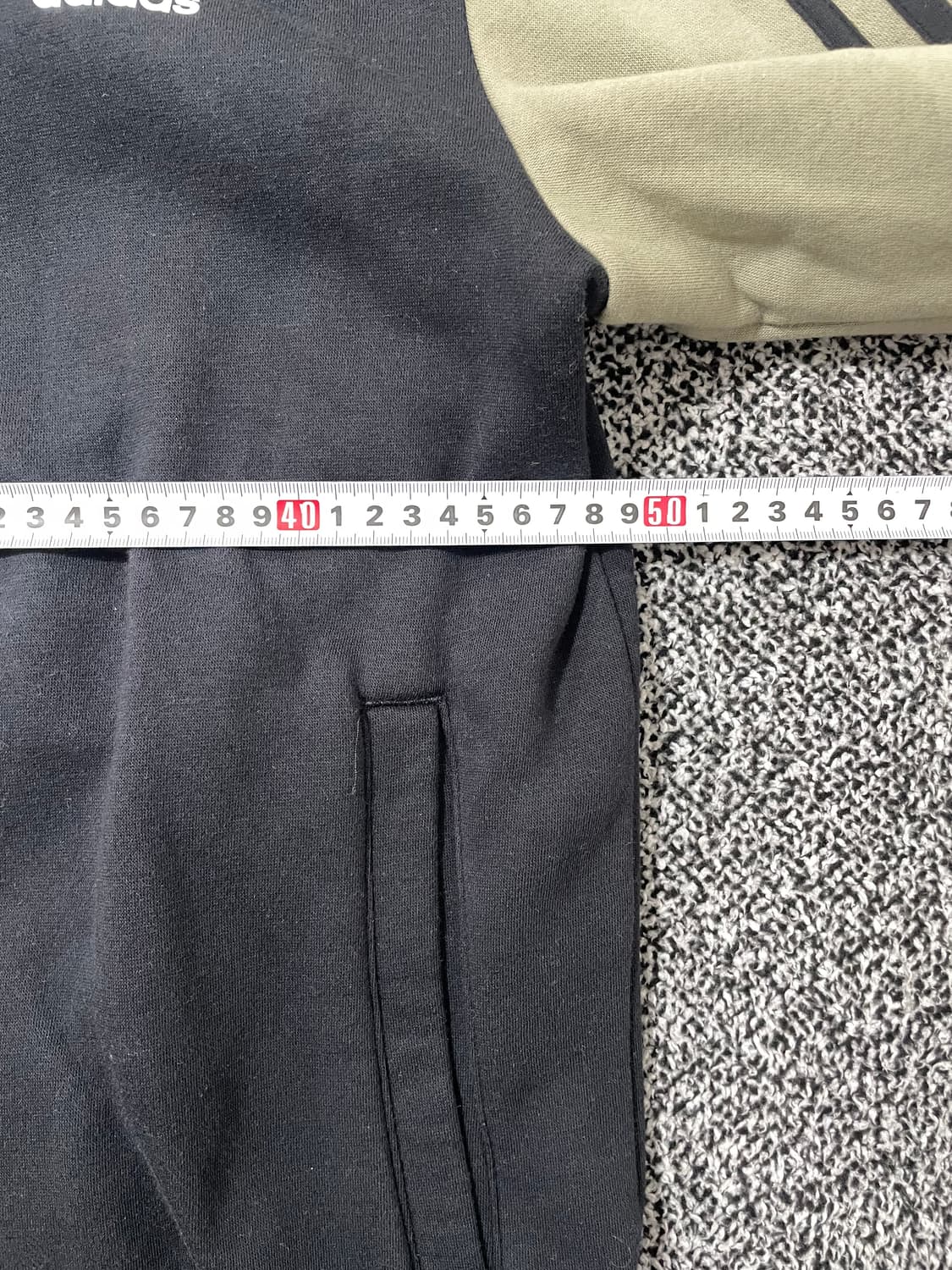 빈티지9. 아디다스 희귀매물 트랙탑 카키 져지 배색 사이드라인 상품이미지5