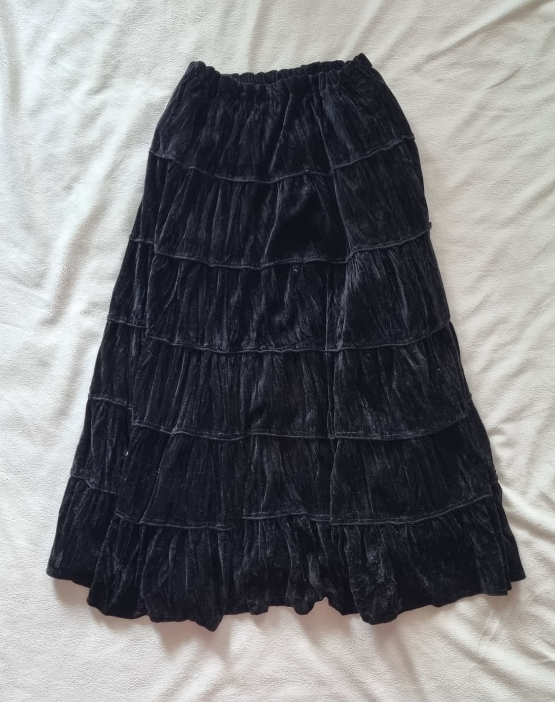 빈티지 공겜여주 오리엔탈 블랙 스커트 상품이미지1