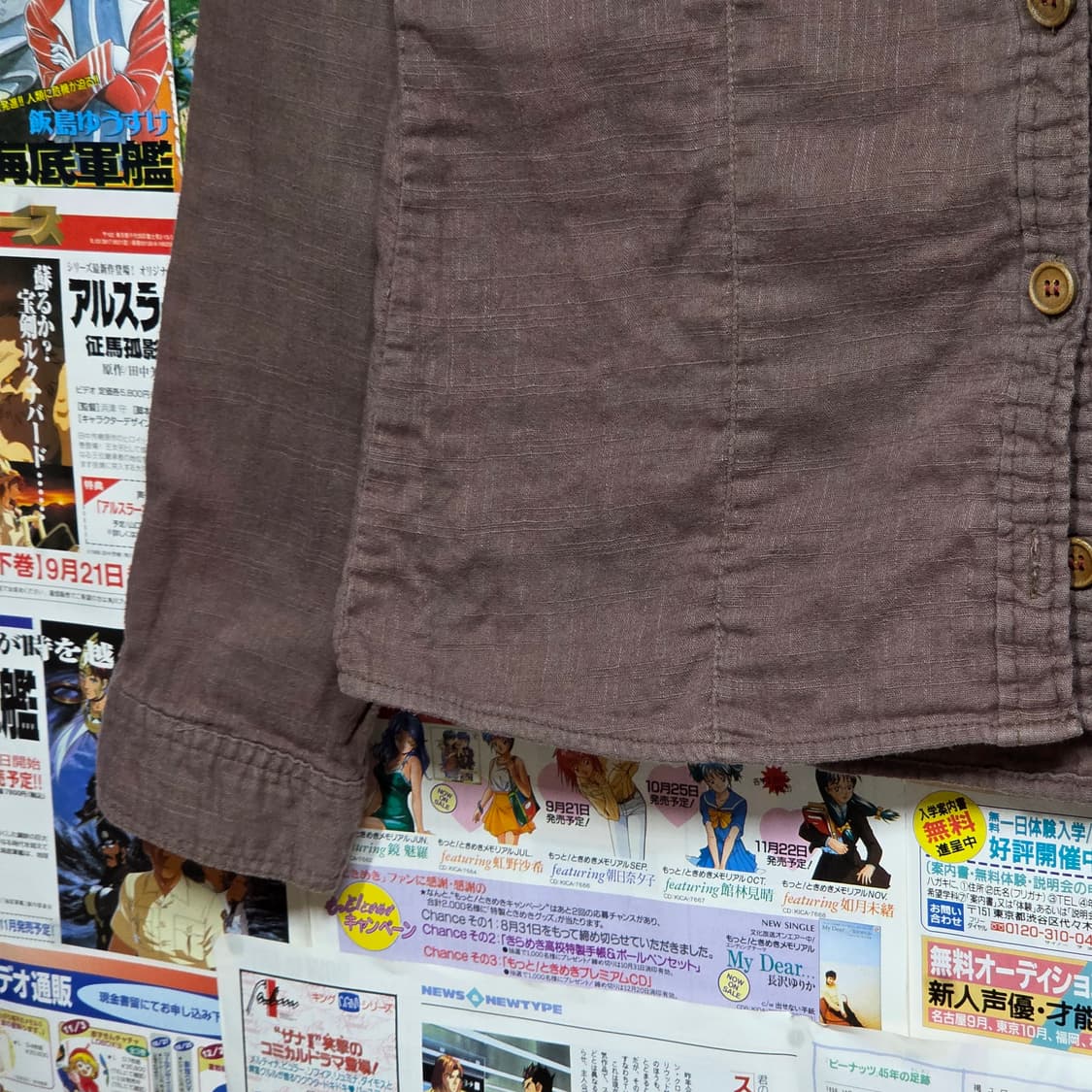 JPN 러시아워 브라운 패치 프린팅 셔츠 상품이미지4