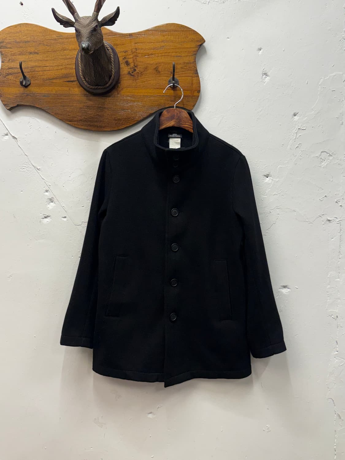 Vétra Wool Blend Stand Collar Work Jacke 상품이미지2