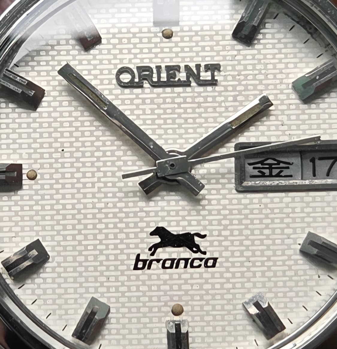 레어] 빈티지 오리엔트 브롱코 입체다이얼 한자 데이데이트 수동 메커니컬 상품이미지2