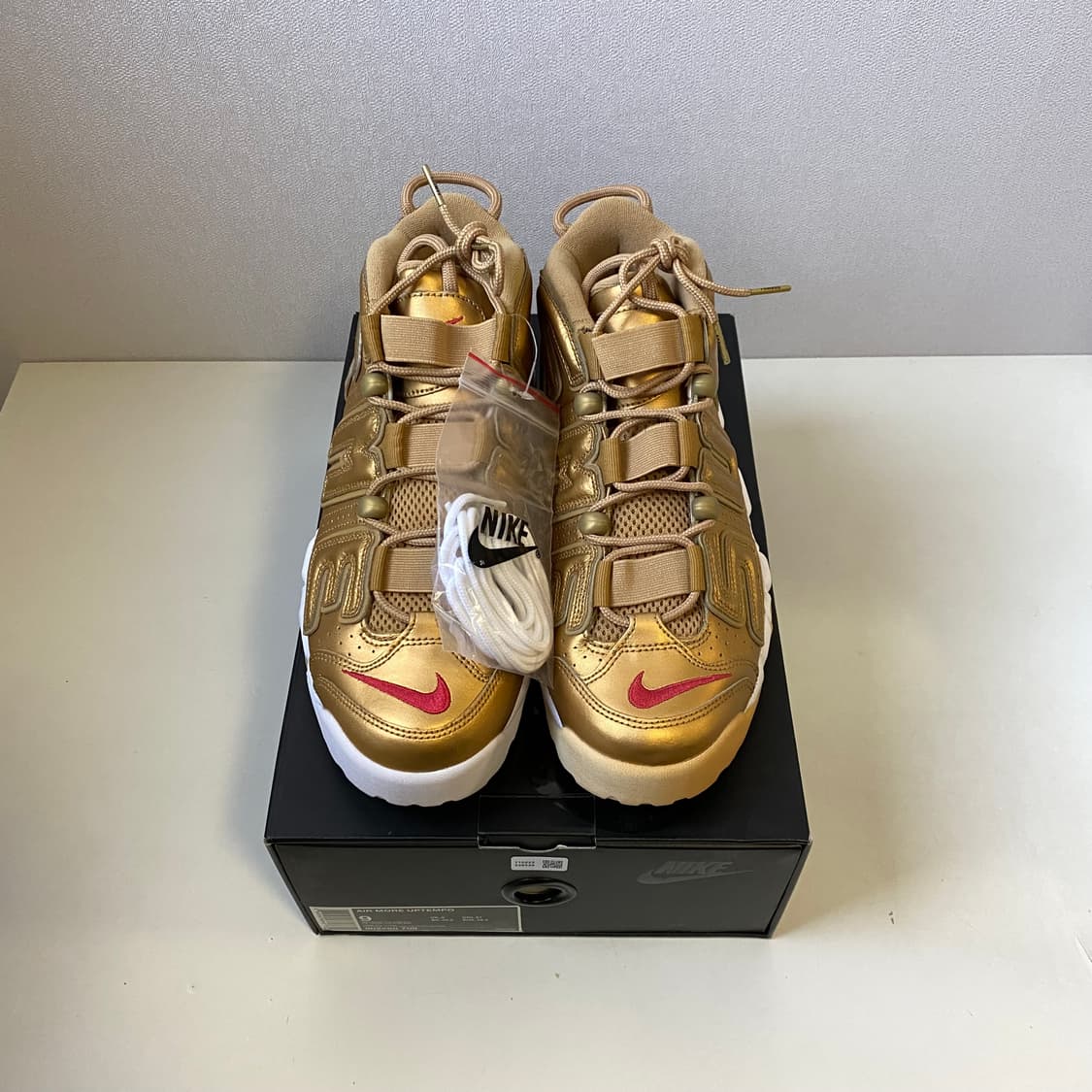 [270] 17SS 슈프림 나이키 에어 모어 업템포 골드 상품이미지3