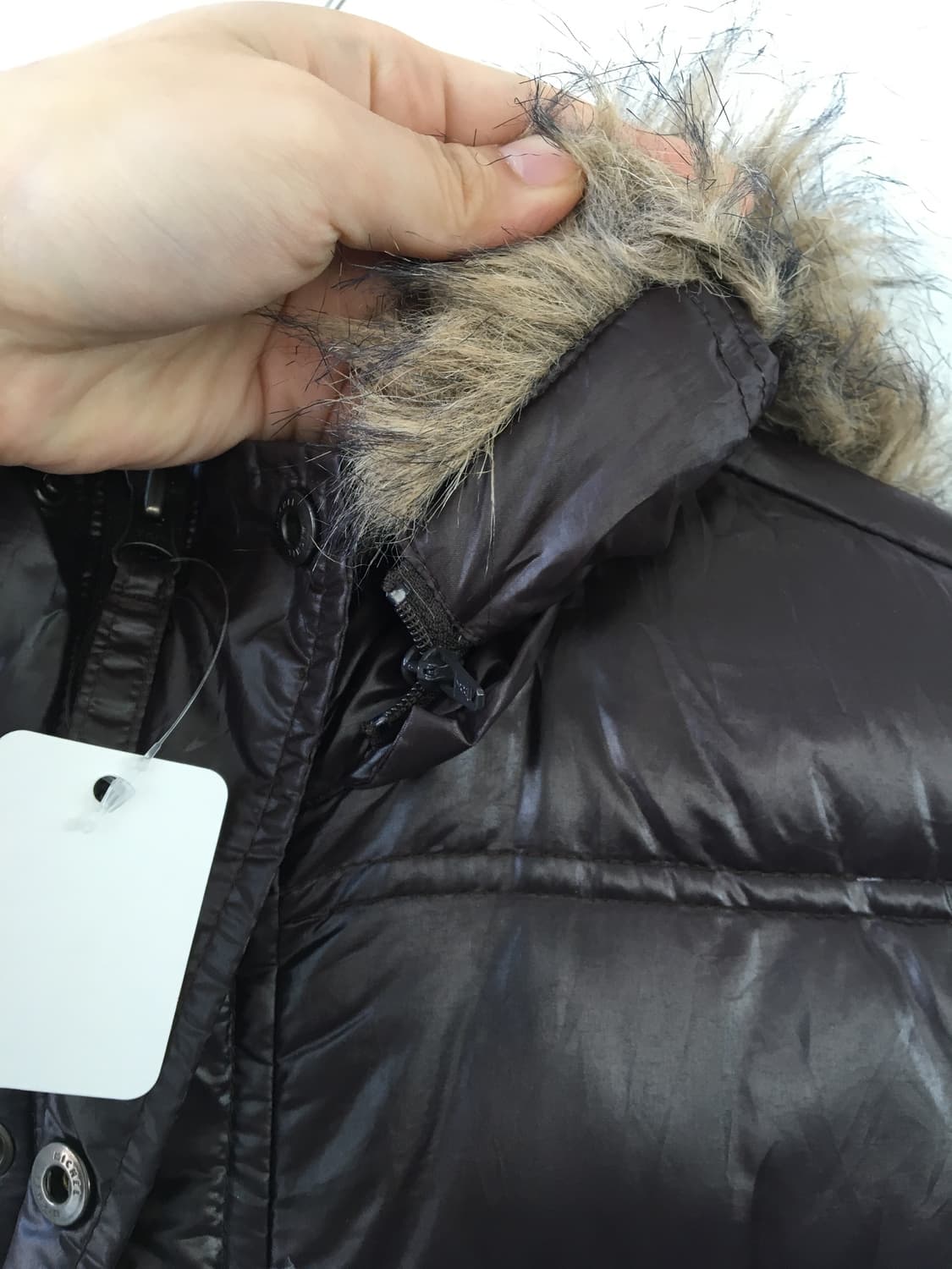 Adidas fake fur hood jumper 상품이미지4