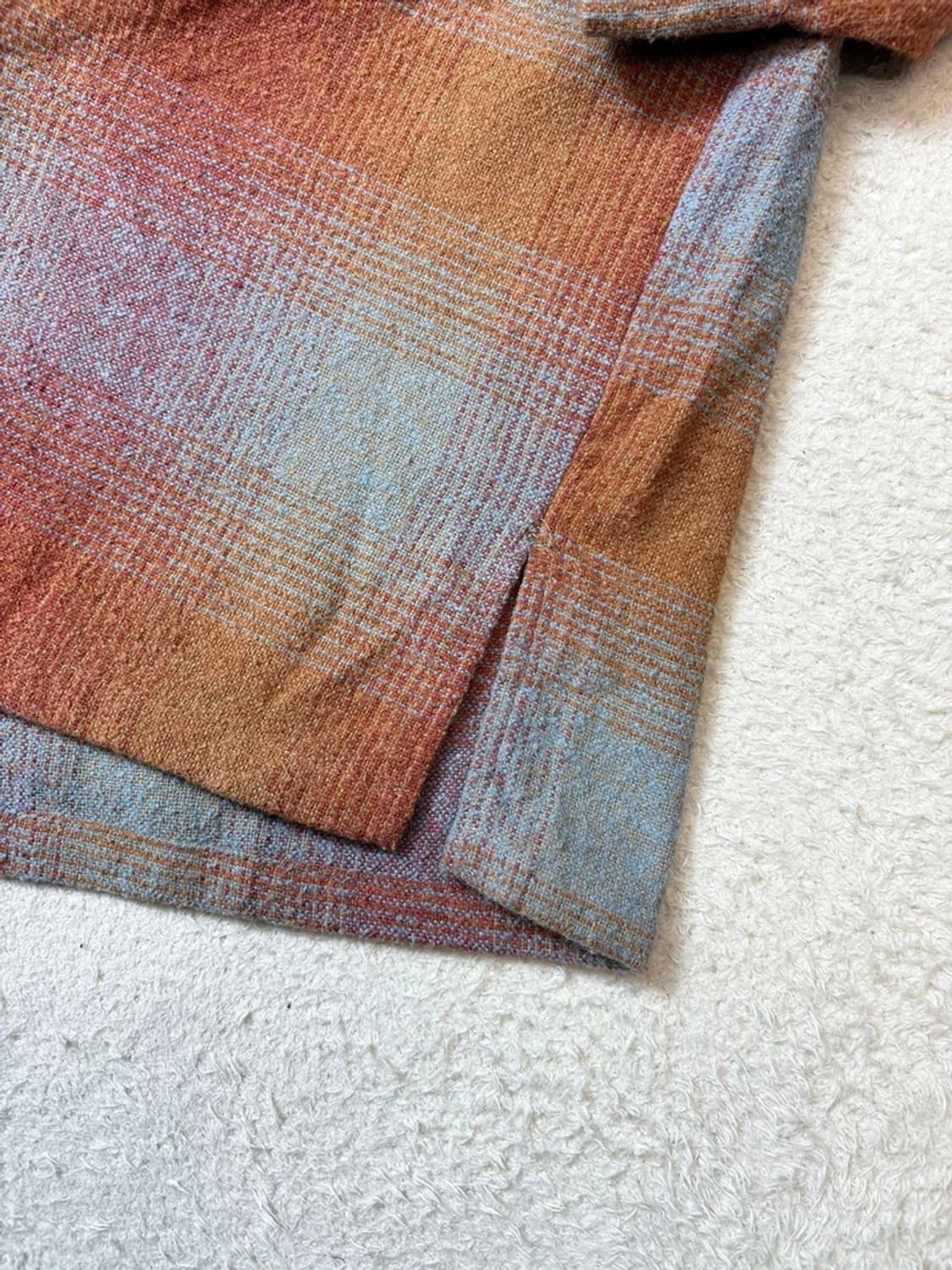 Agate Cosmopolitan 00's 재팬  체크 남방 PN6484 상품이미지6