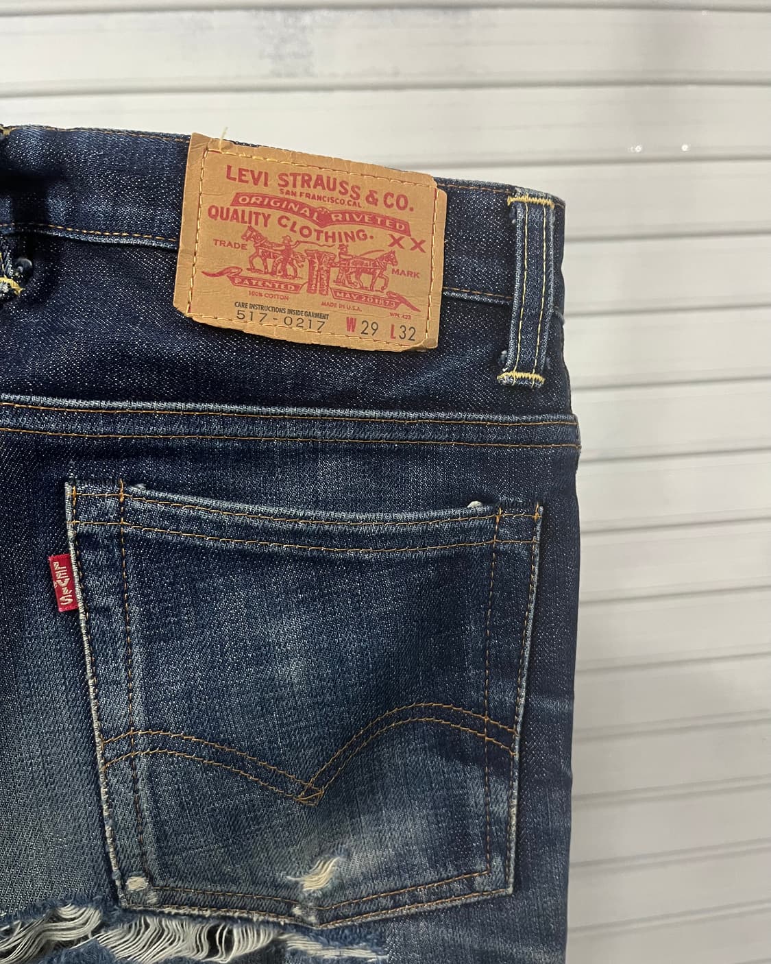 90s Levi’s 517 flare jean / made in usa 상품이미지6