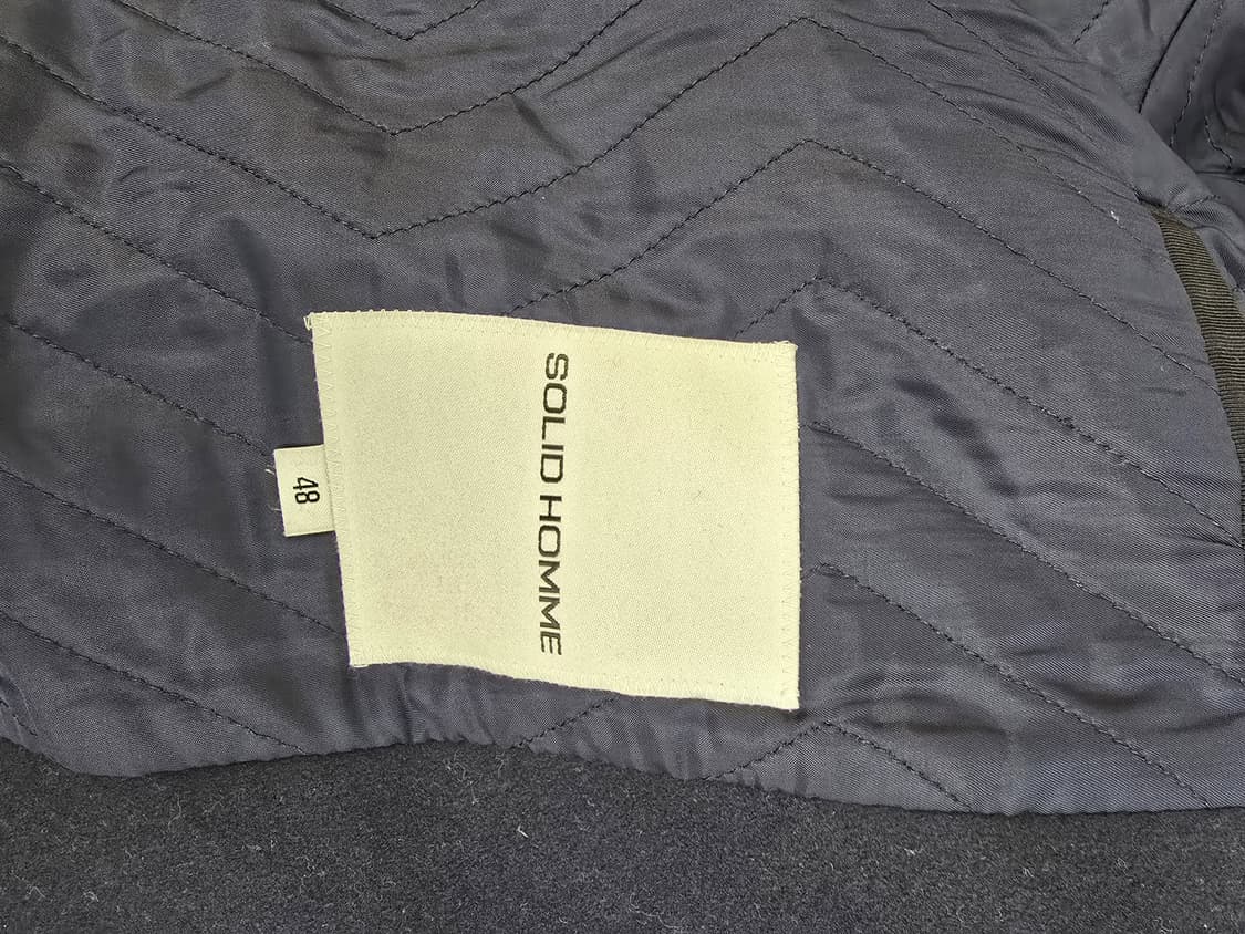 솔리드옴므 모혼방 누빔 롱코트 상품이미지9