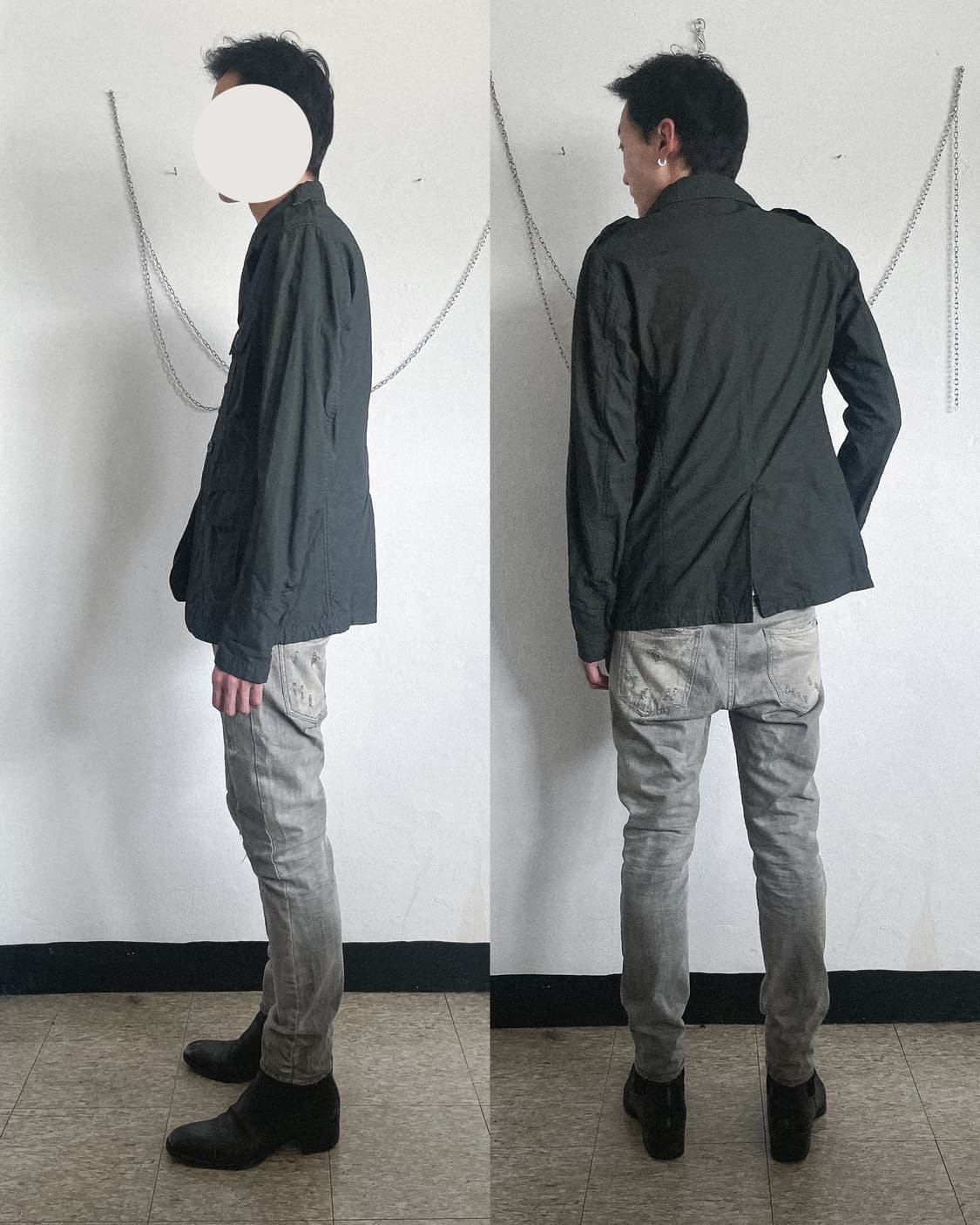 디스퀘어드2 14SS 아미그린 밀리터리 4포켓 자켓 상품이미지3