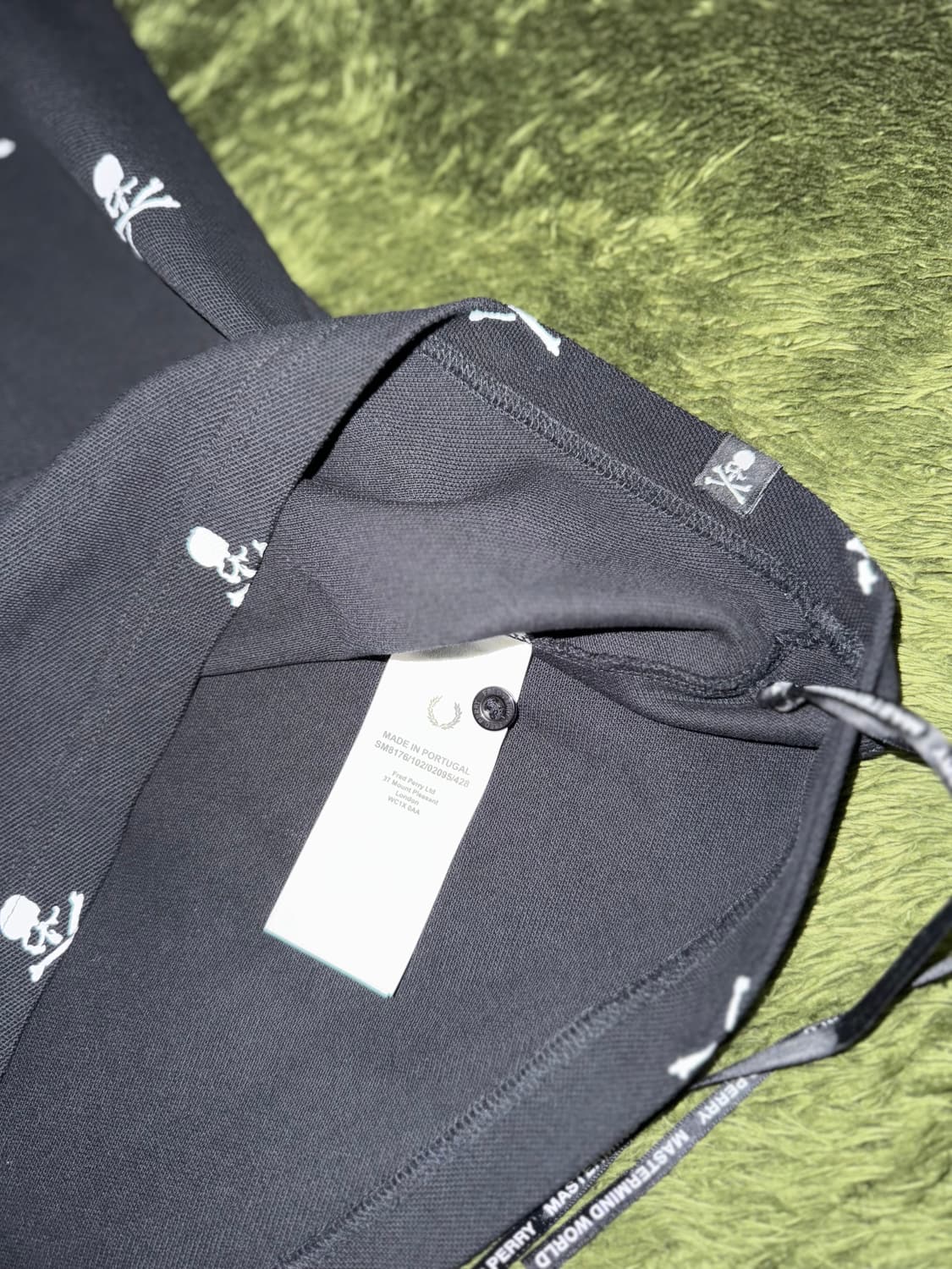 [L] 마스터마인드 X 프레드페리 스컬 로고 프린트 폴로티 상품이미지6