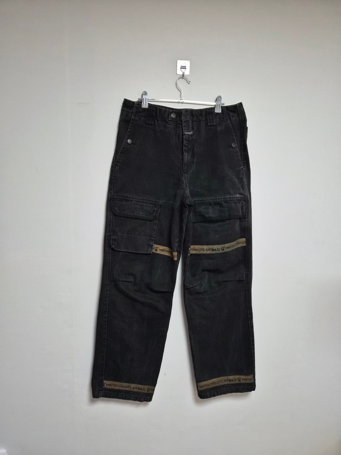 마리떼프랑소와저버 포켓 디테일 와이드 블랙 데님 33사이즈 P-52 상품이미지1