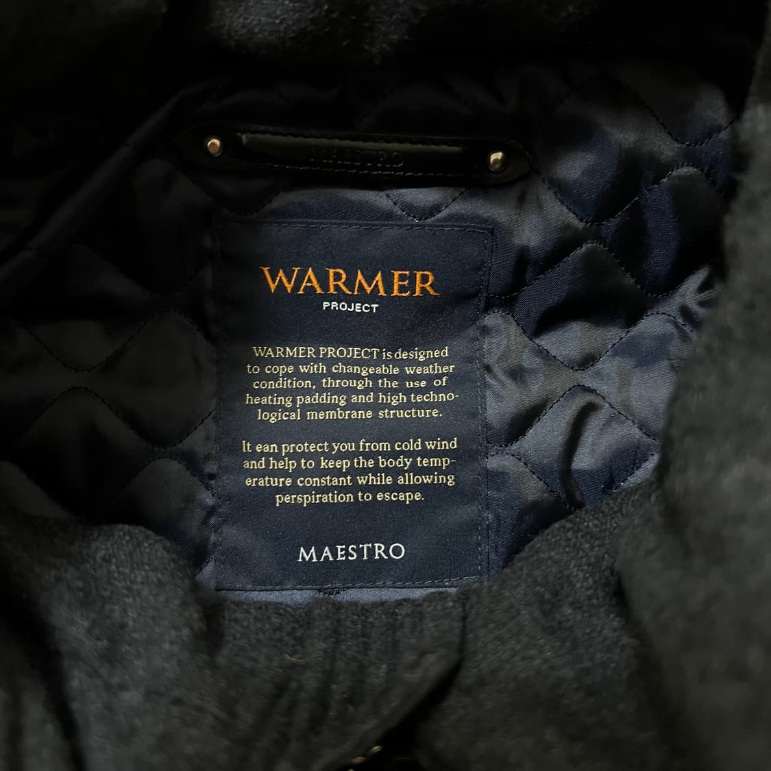 마에스트로 남성 클래식 구스다운 패딩코트 XL/105  상품이미지4