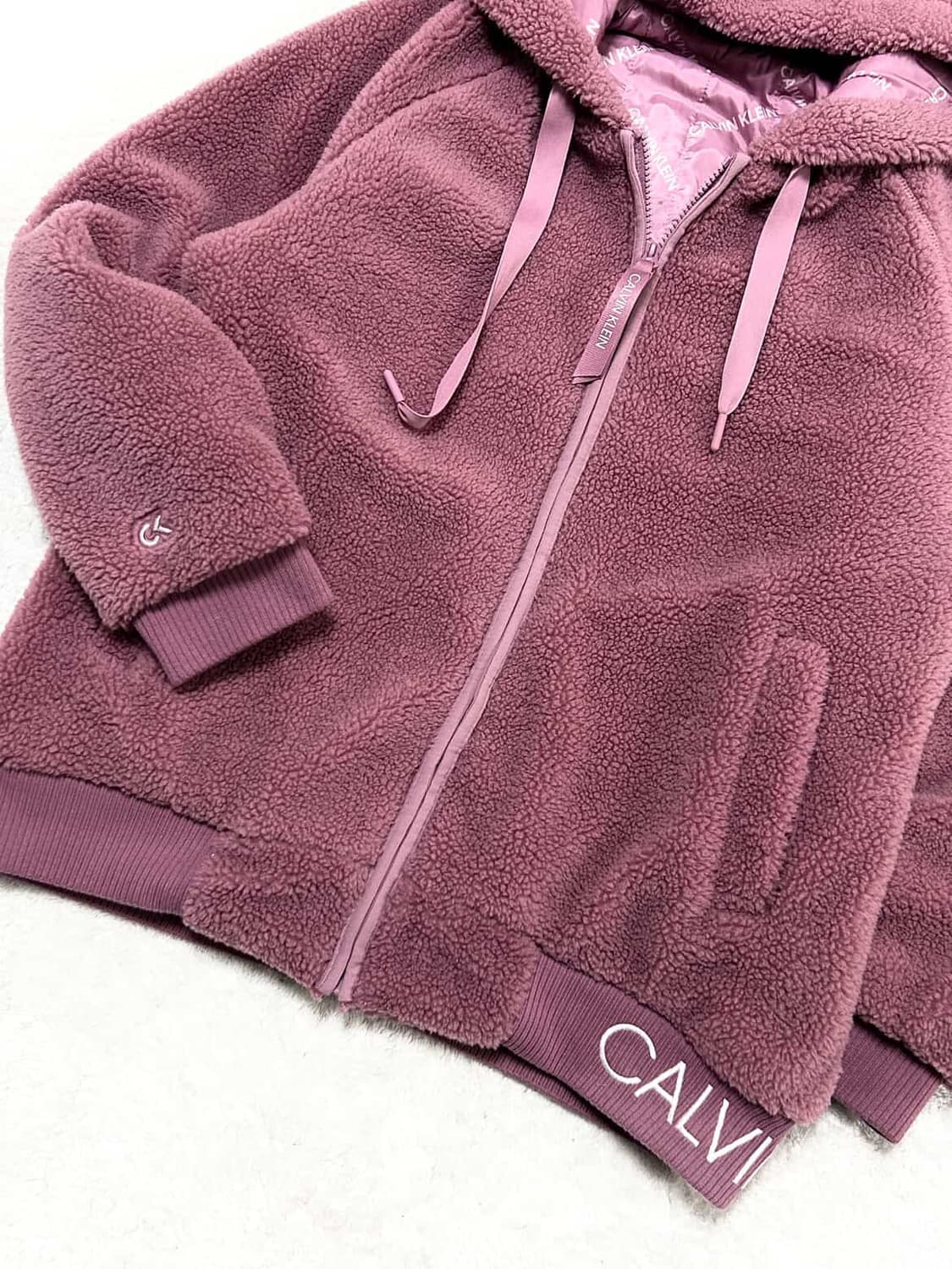 캘빈클라인 핑크 뽀글이 자켓 상품이미지6