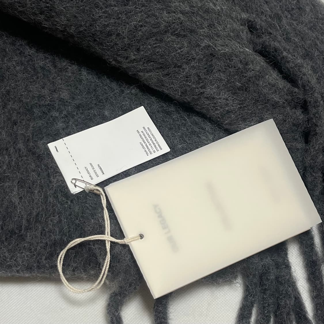 아워레가시 25fw ESTATE 알파카 머플러/그레이 상품이미지3
