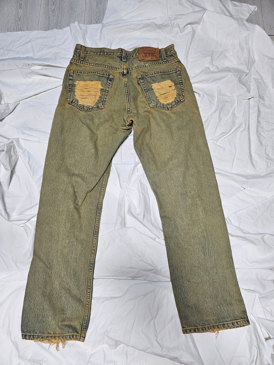 리바이스 80s 505 데미지 녹워싱 데님팬츠 30 상품이미지2