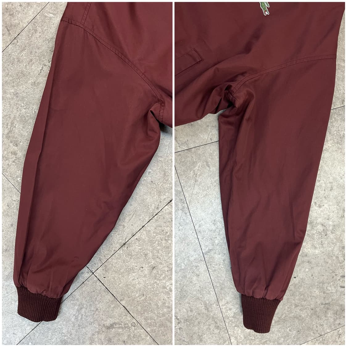 라코스테 리버시블 체크 블루종 자켓 버건디 110 #csz2371 상품이미지8