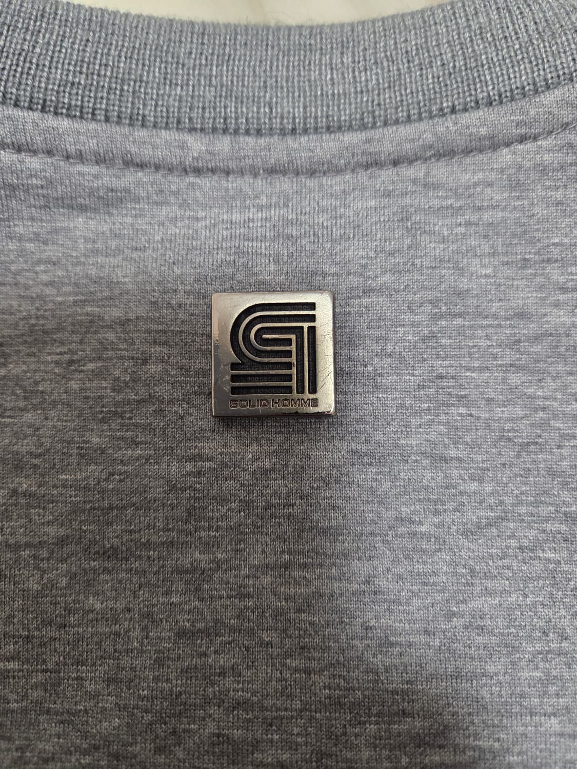 솔리드옴므 그레이 니트 셔츠 상품이미지5