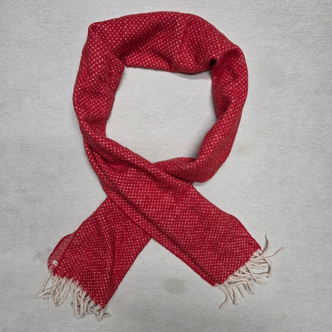 이태리 램스울 버드아이 체크 머플러 상품이미지1