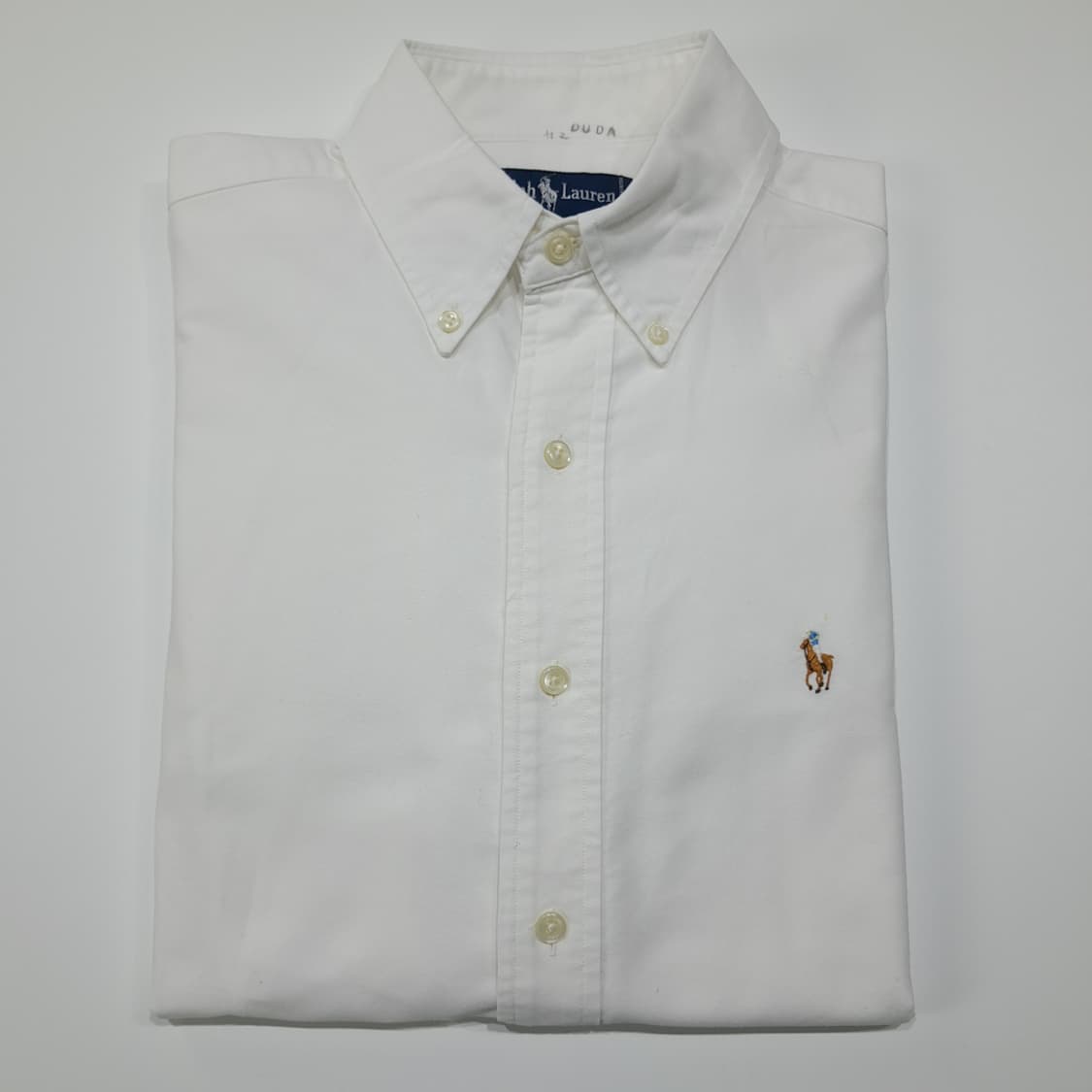 CL450 M 폴로 90s 코튼 멀티포니 옥스포드 화이트 셔츠 남방 상품이미지7