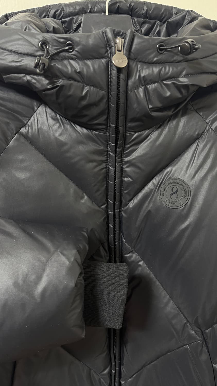 새상품) 위뜨 다이아 퀄팅 롱다운 블랙 XS 상품이미지6