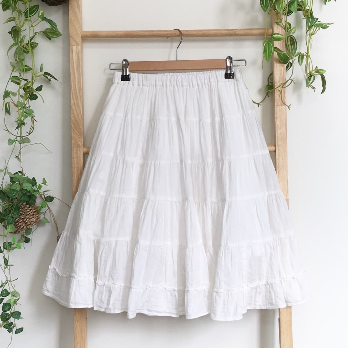 JPN/ 모리걸캉캉스커트 모리룩치마 코지모리 화이트 캉캉 스커트  상품이미지4