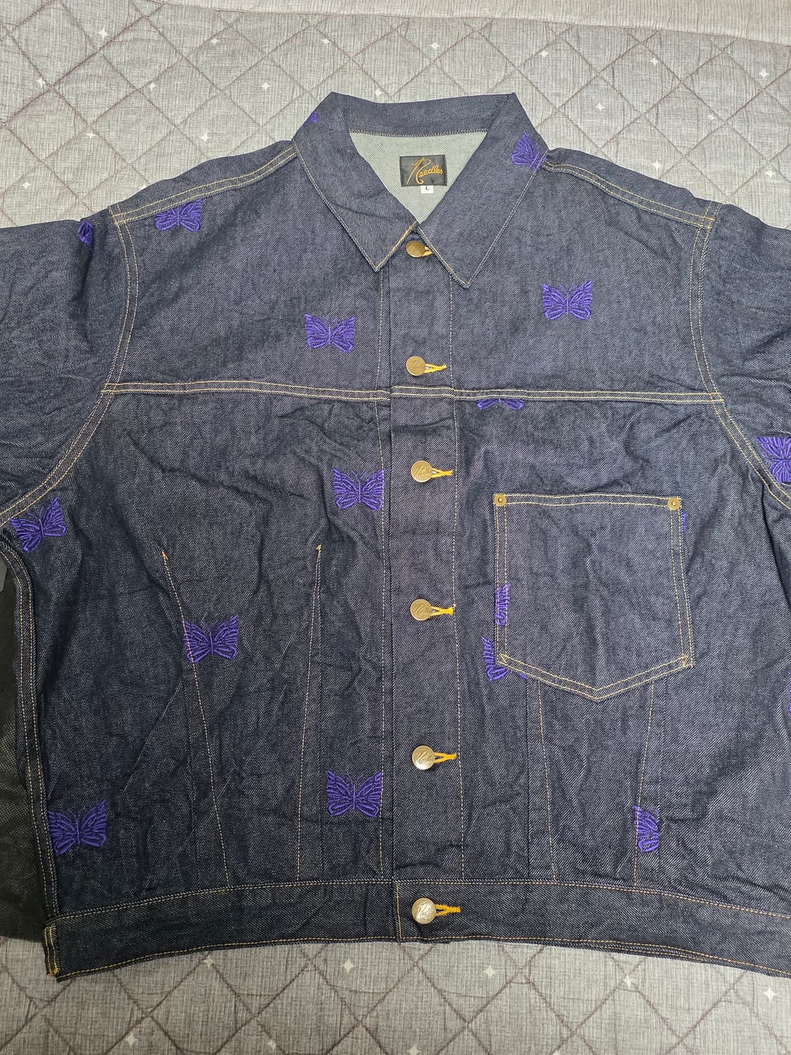 니들스 x 비버 2026 ss 12oz 빠삐용 데님자켓 상품이미지3