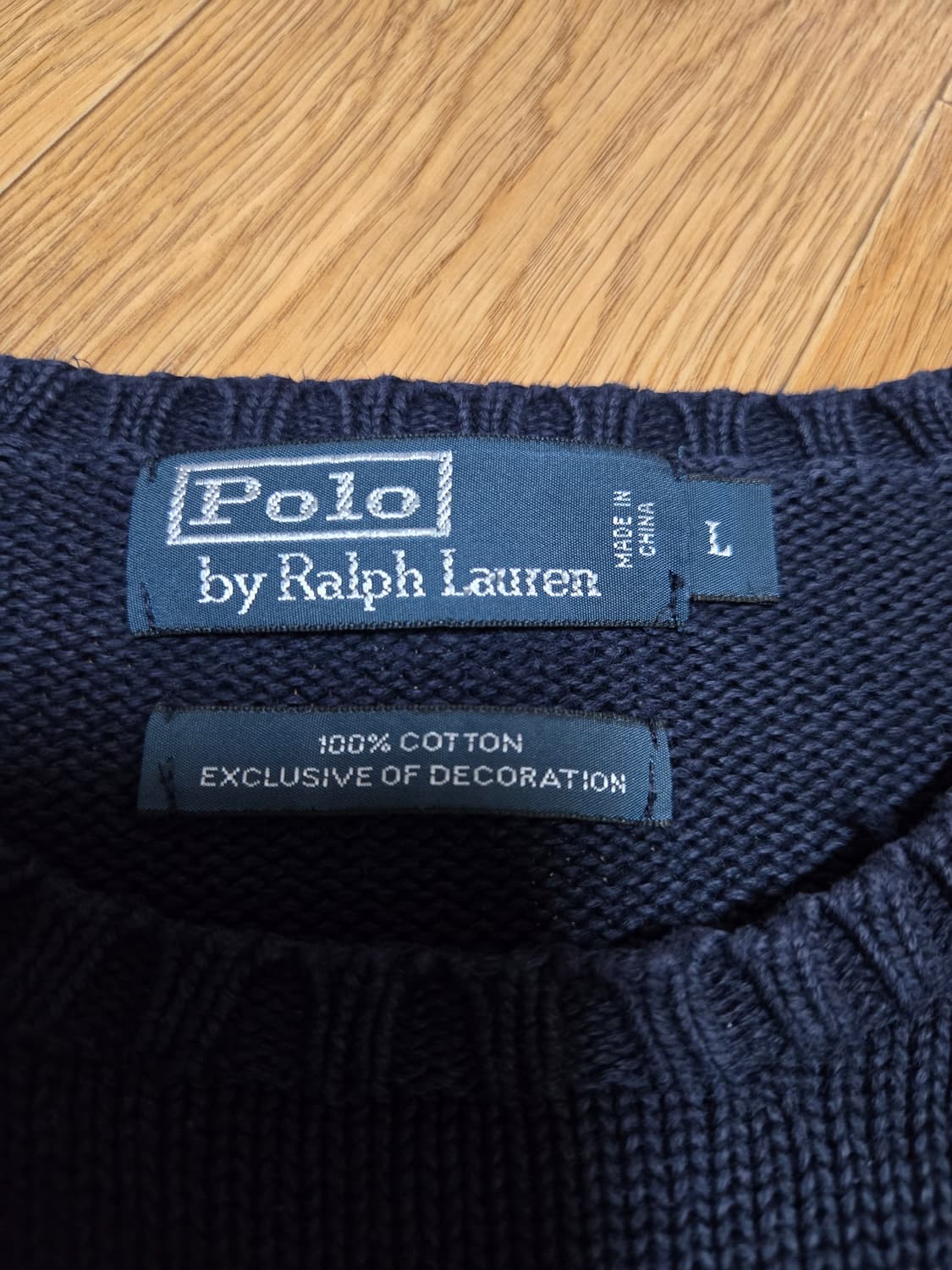 폴로 랄프로렌 네이비 니트(L사이즈) 상품이미지8