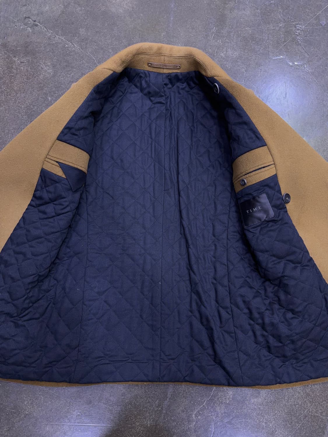 타임옴므 클래식 피코트 울 캐시미어 블렌드 카멜 95 상품이미지9