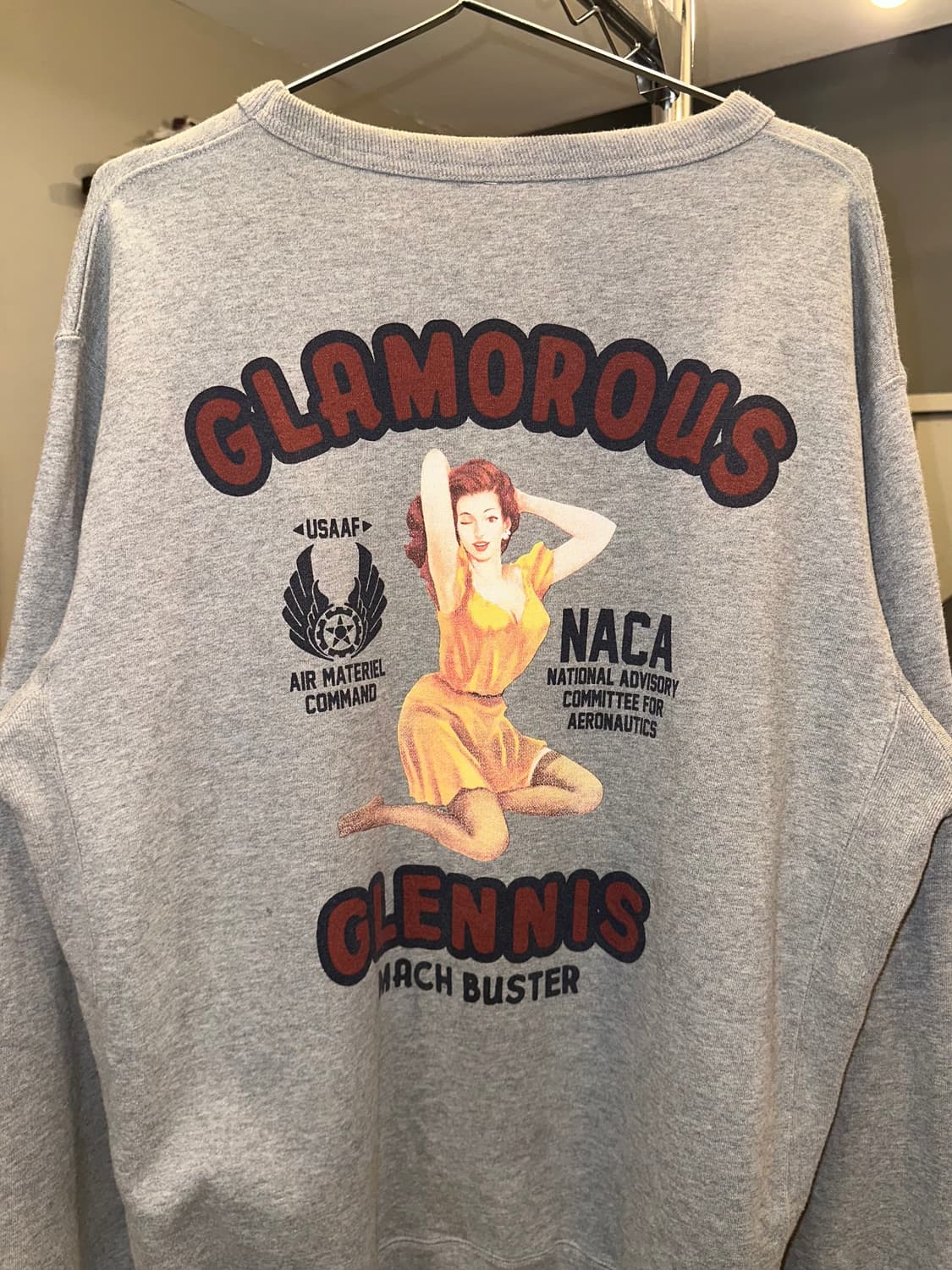 Avirex Mach Buster Glamorous logo sweats 상품이미지9