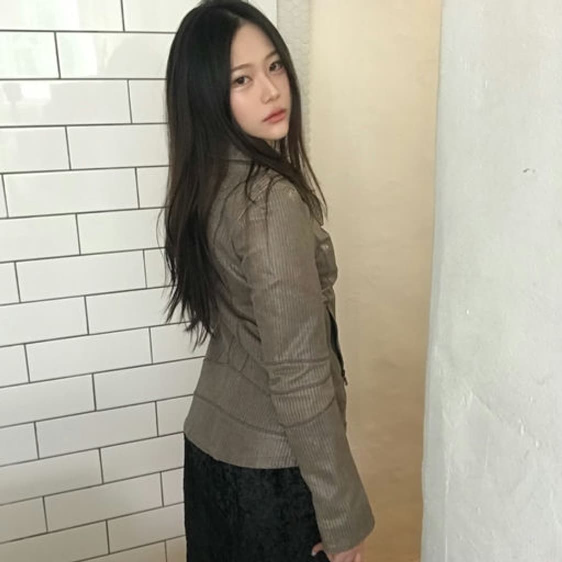드롬(DROMe) 하이엔드 미니멀 가죽 집업 자켓 상품이미지6