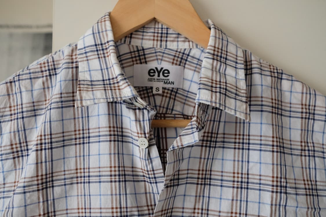 eYe 준야와타나베 꼼데가르송 반팔 셔츠 s 상품이미지2