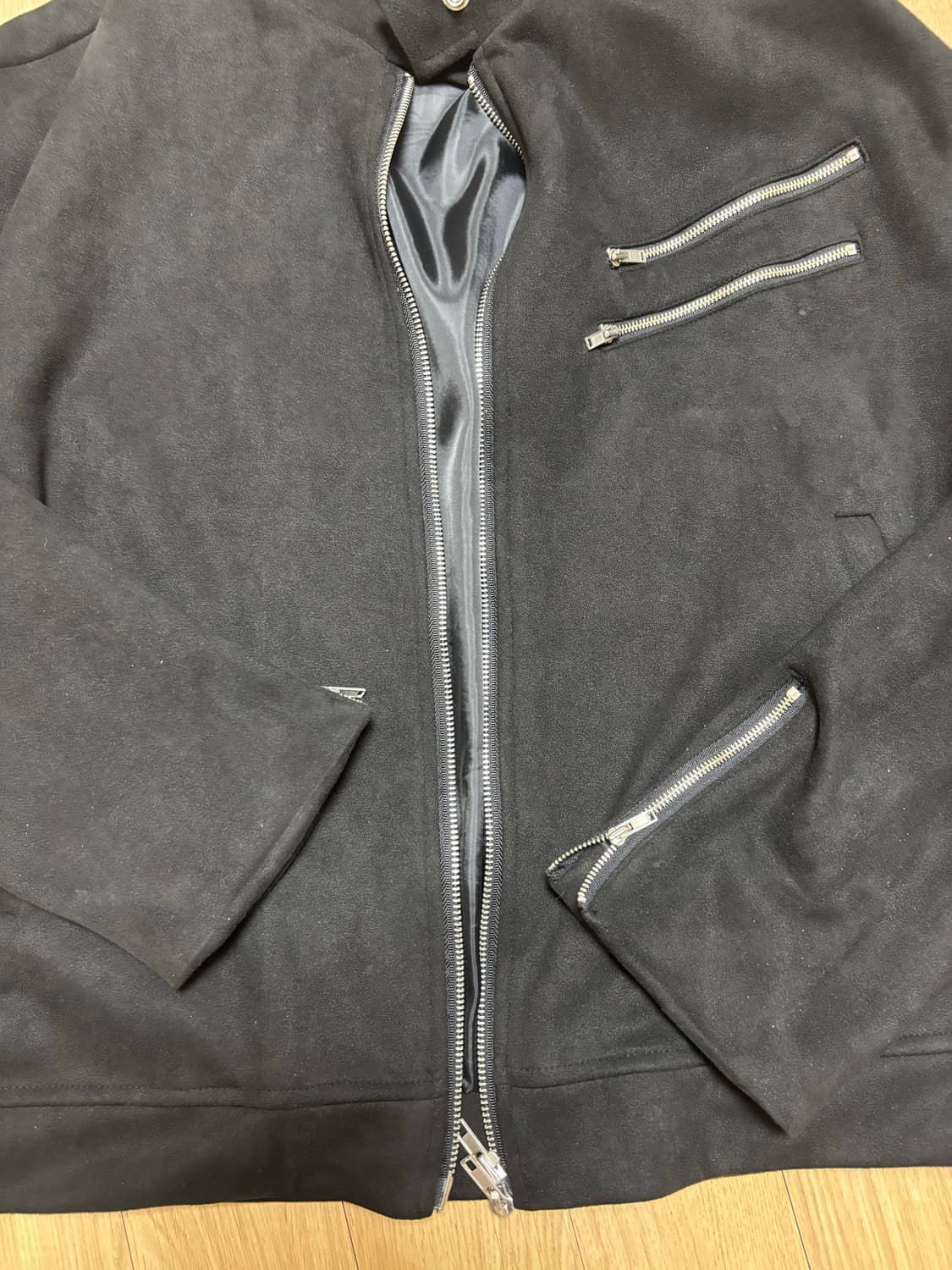 블랙 스웨이드 남성 자켓 상품이미지1