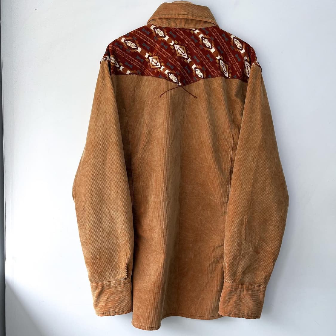 이카 해밀턴 브라운 코듀로이 에스닉 나바호 웨스턴 셔츠 상품이미지7