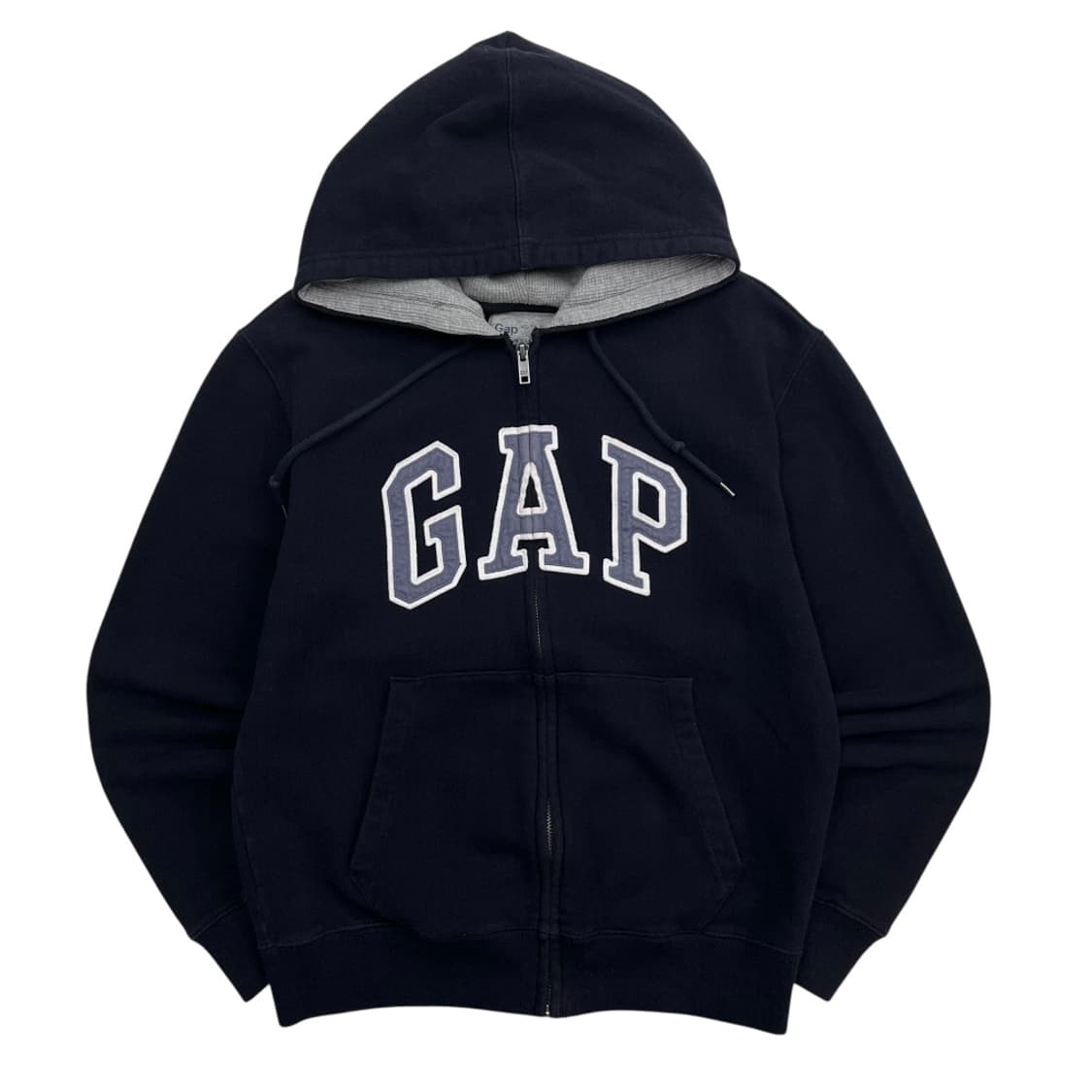 갭 패치로고 네이비 후드집업 XS 상품이미지2