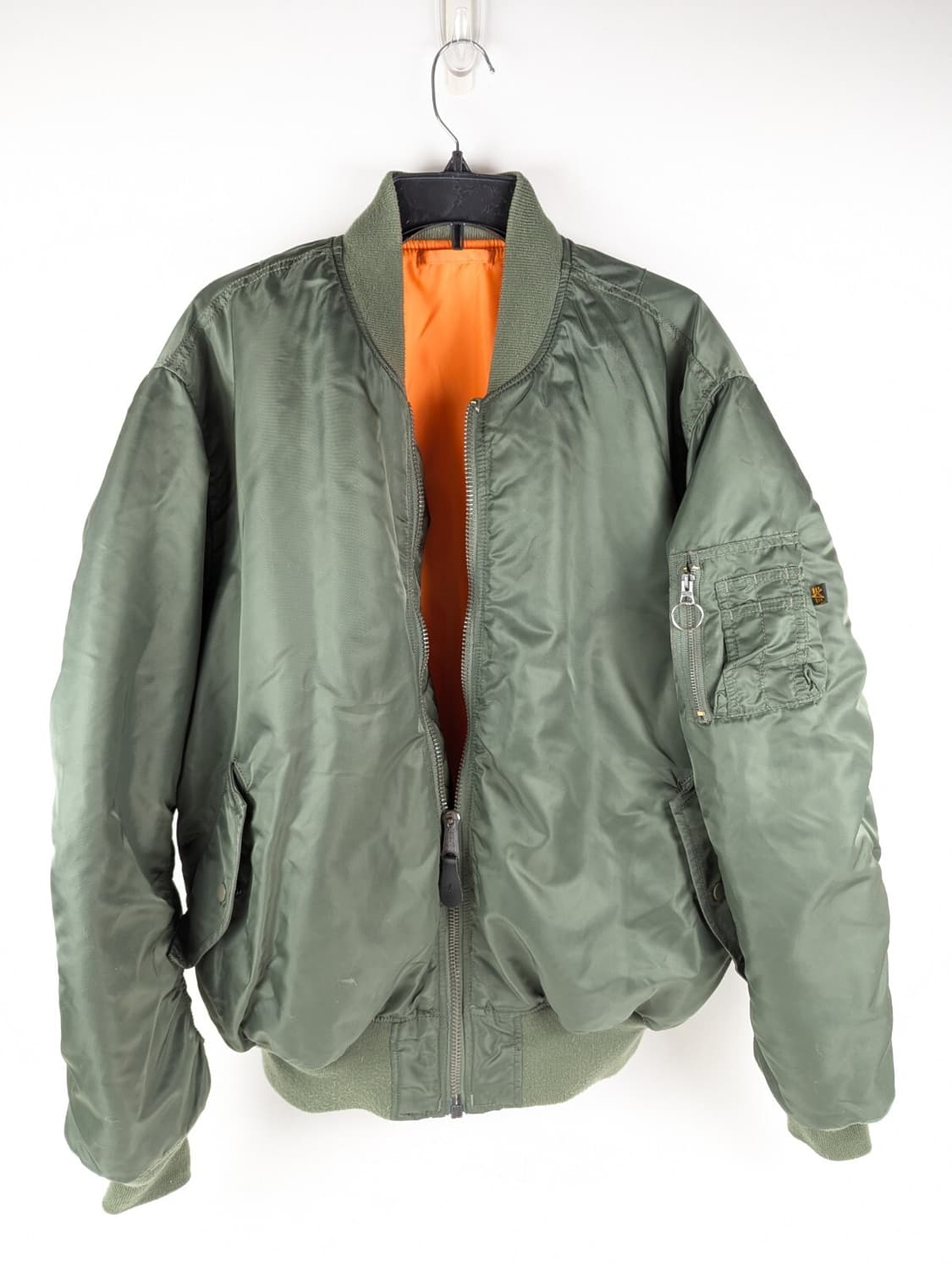 80s 미공군 납품용 알파인더스트리 MA-1 플라이트자켓 세이지 상품이미지1